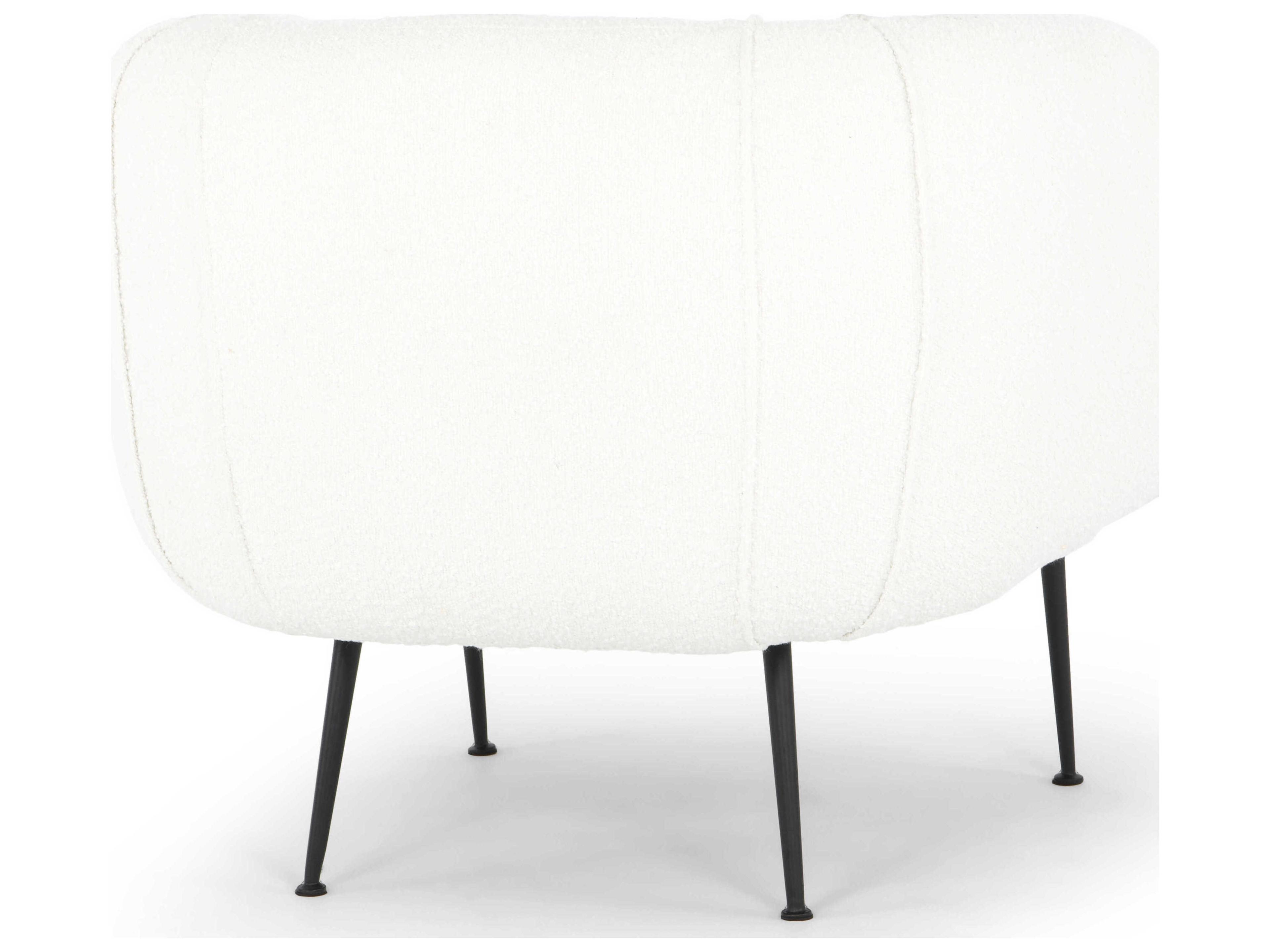 Urbia Metro White Fabric Accent Chair