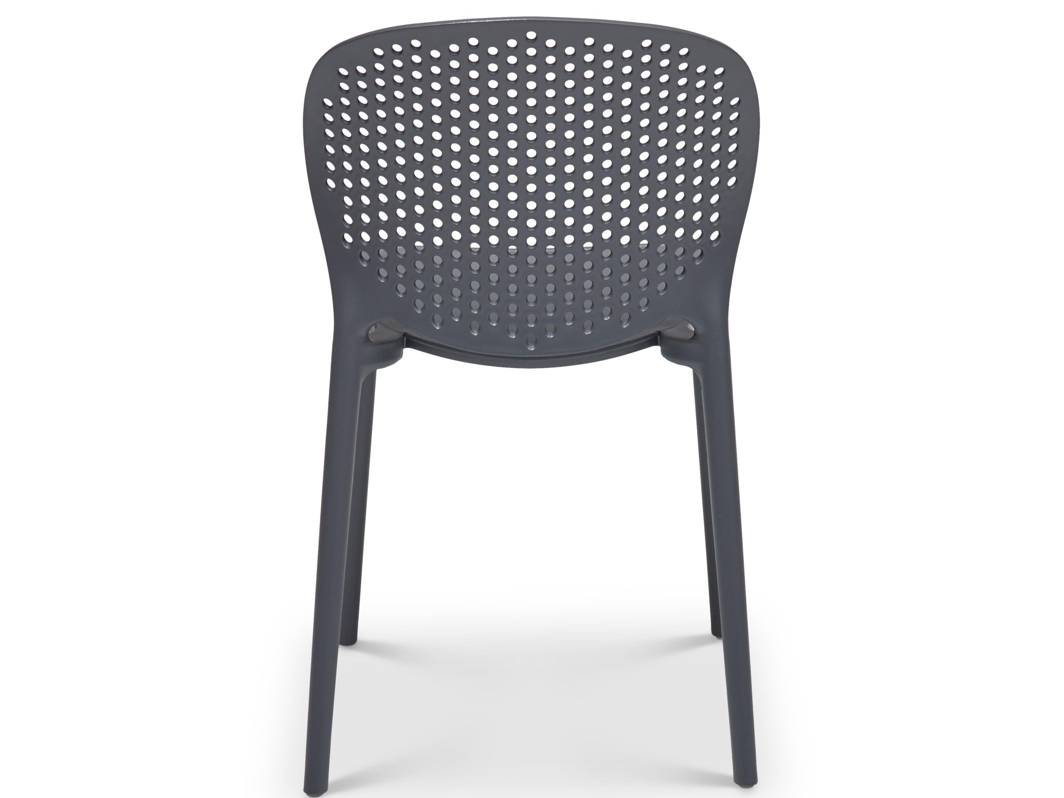 Urbia Outdoor Metro Black Grey Polypropylene Dining Chair