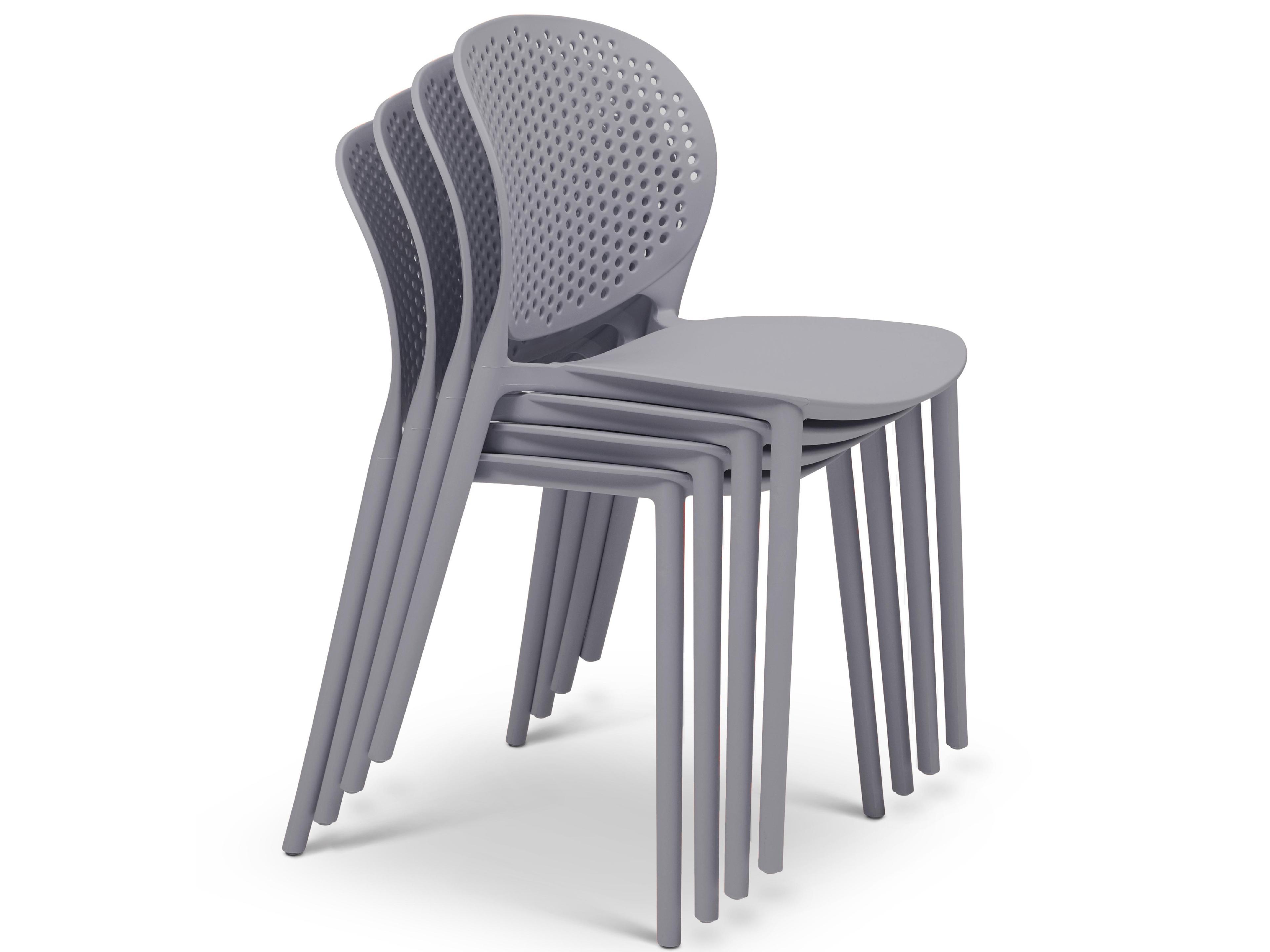 Urbia Outdoor Metro Light Grey Polypropylene Dining Chair