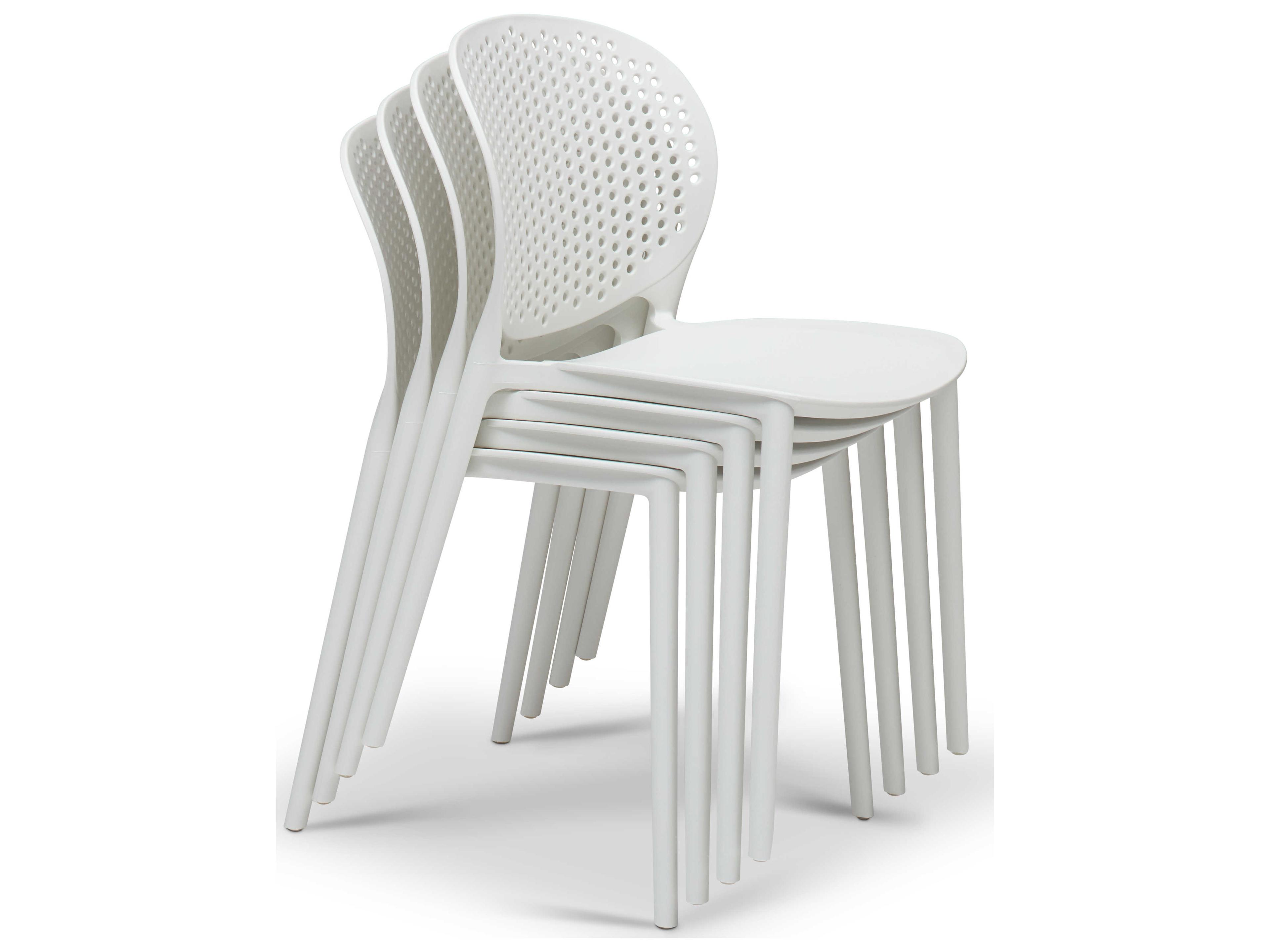 Urbia Outdoor Bailey White Recycled Plastic Dining Chair