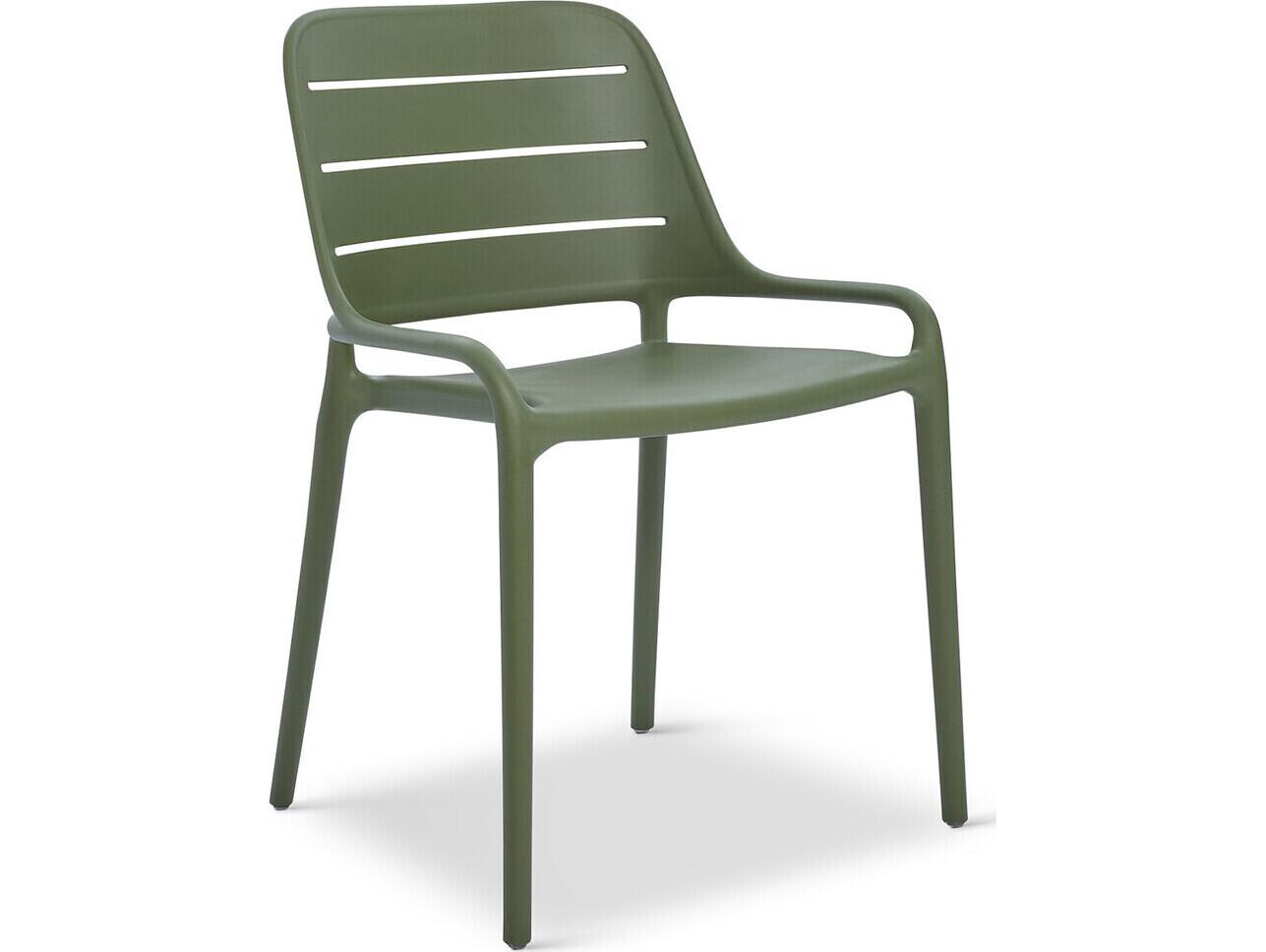 Urbia Outdoor Jasper Army Green Polypropylene Dining Chair Set of 4