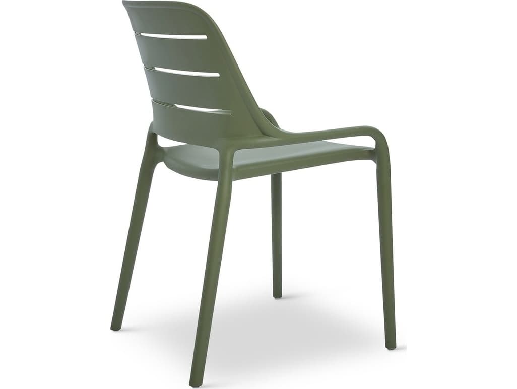 Urbia Outdoor Jasper Army Green Polypropylene Dining Chair Set of 4