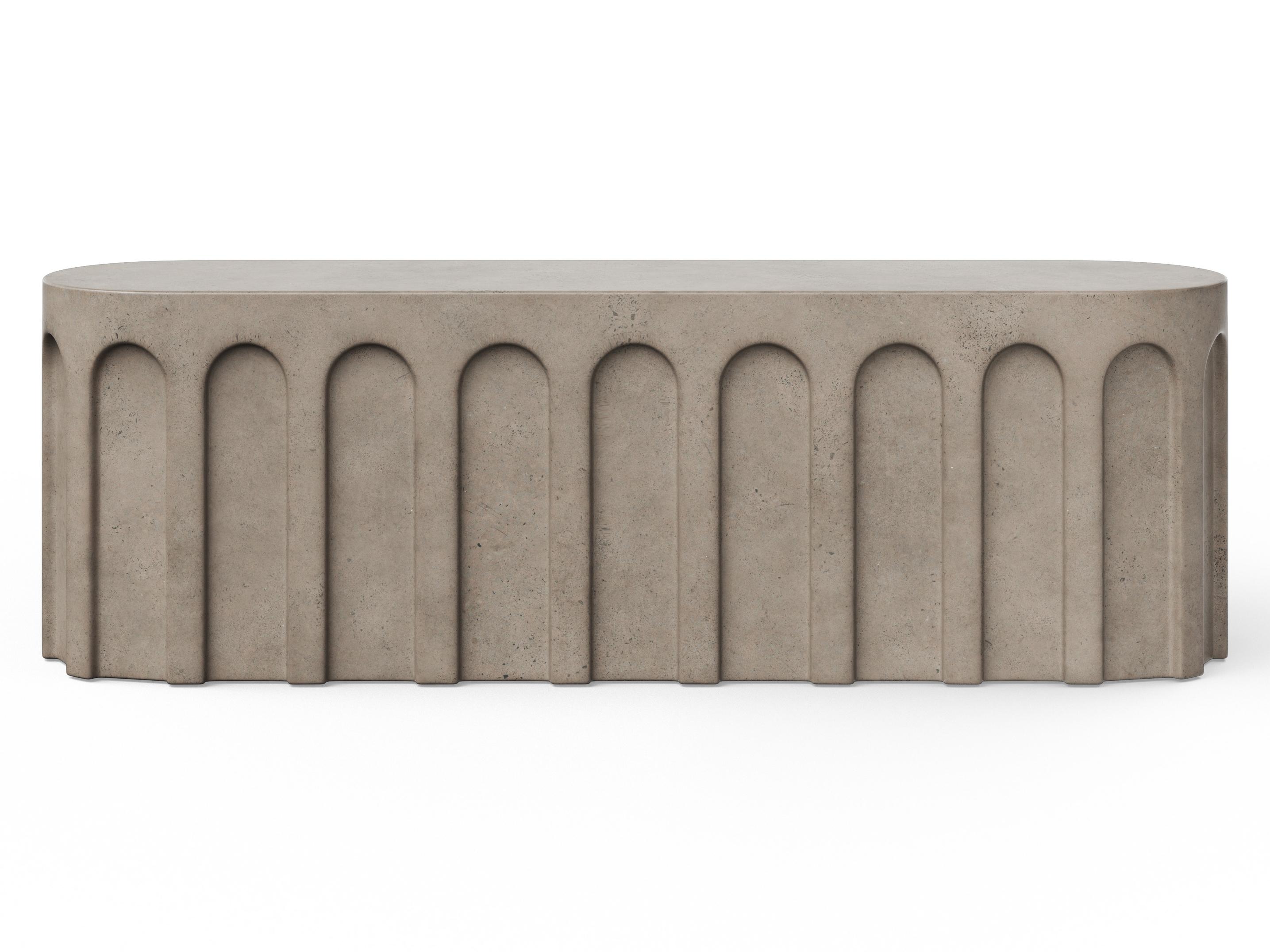 Urbia Outdoor Mixx Dark Grey Concrete Bench