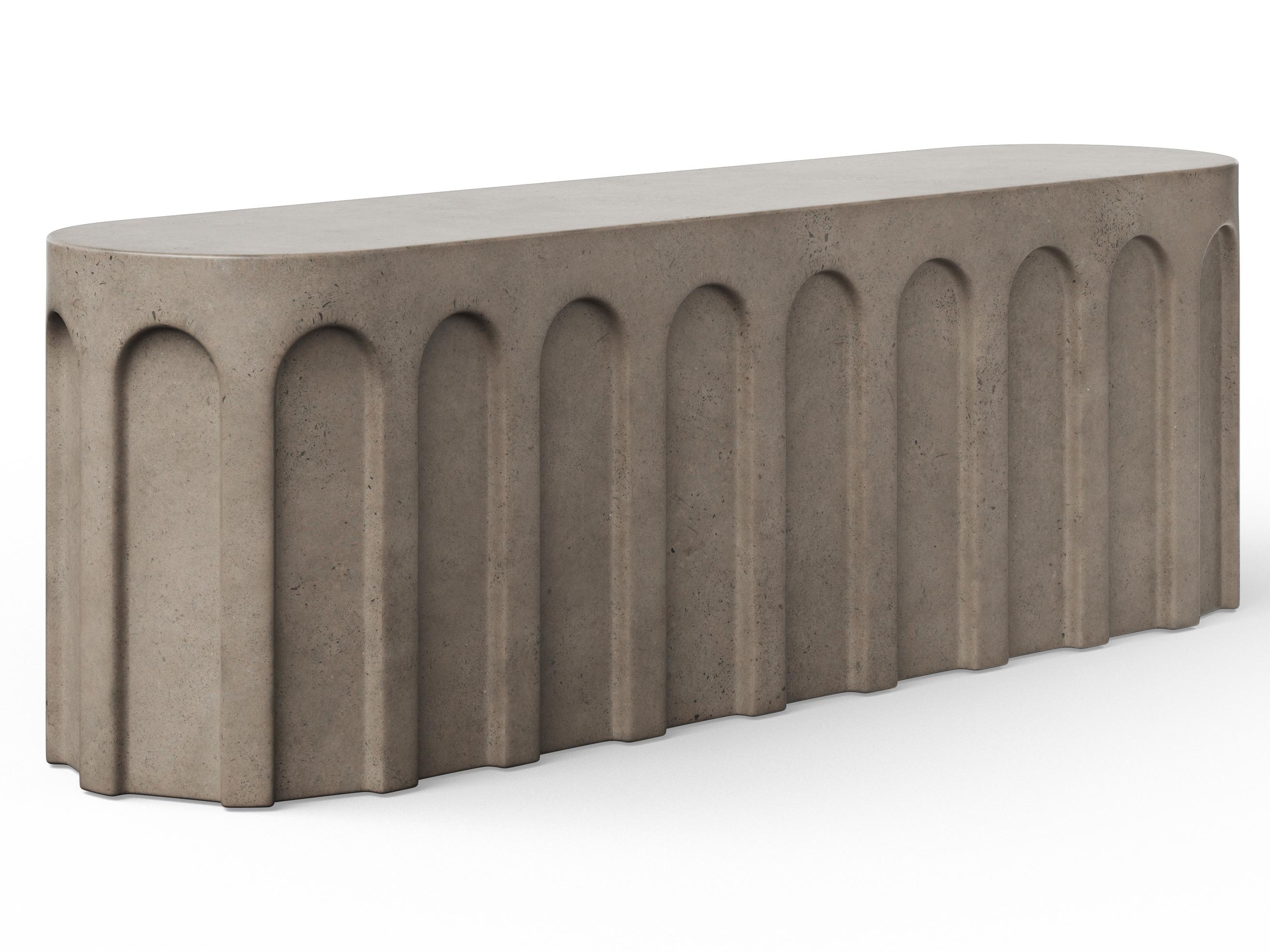 Urbia Outdoor Mixx Dark Grey Concrete Bench