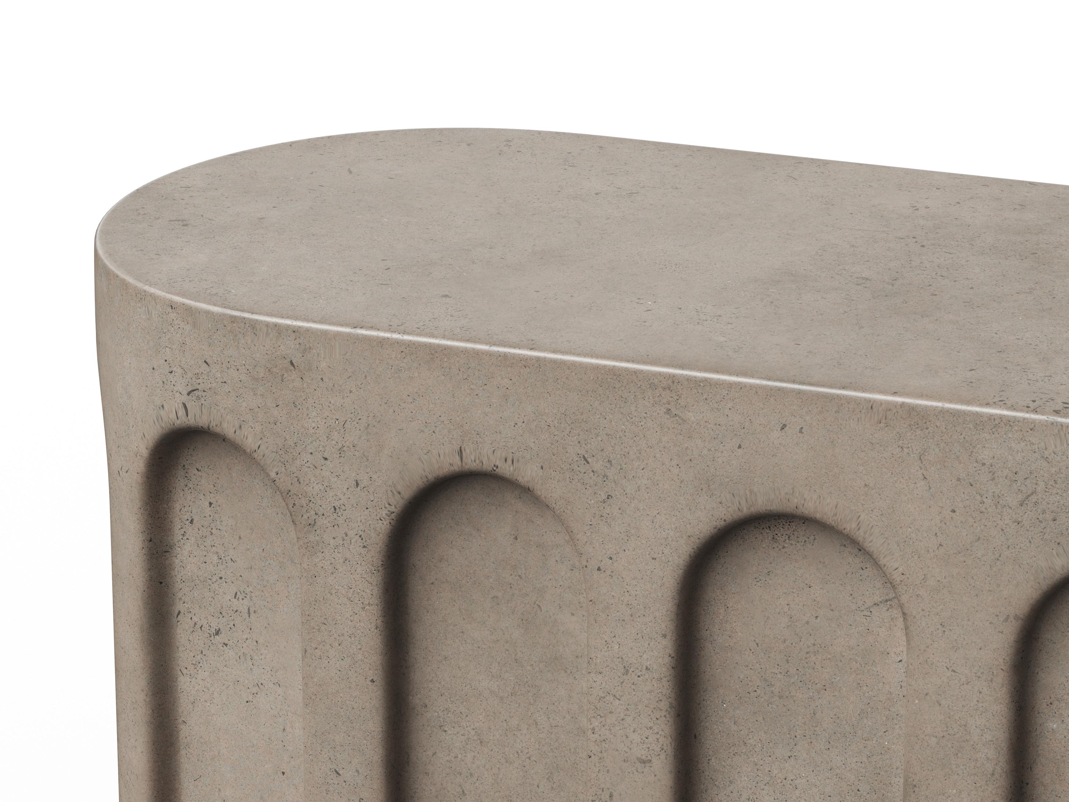 Urbia Outdoor Mixx Dark Grey Concrete Bench
