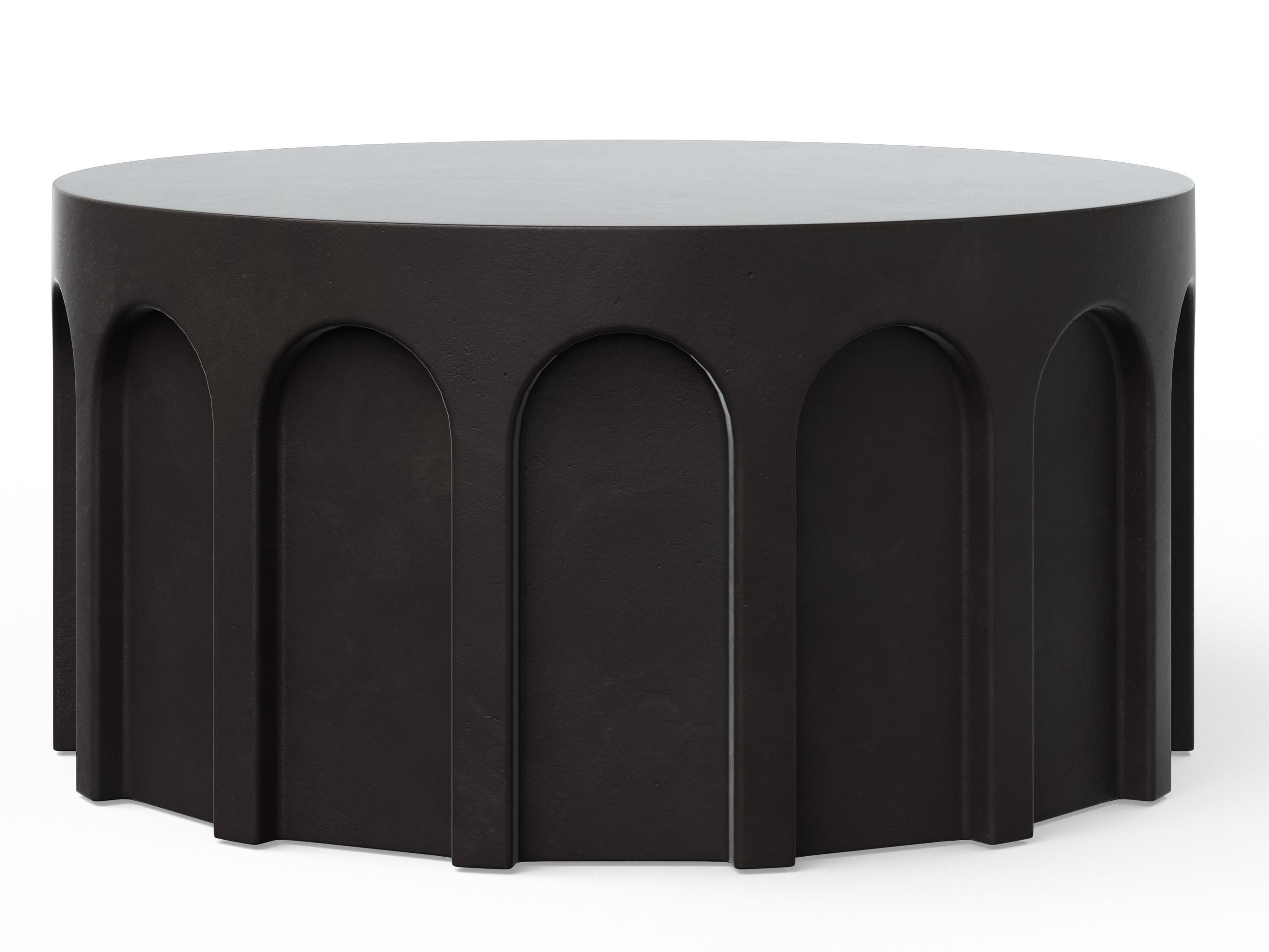 Urbia Outdoor Mixx Lava Concrete Round Coffee Table