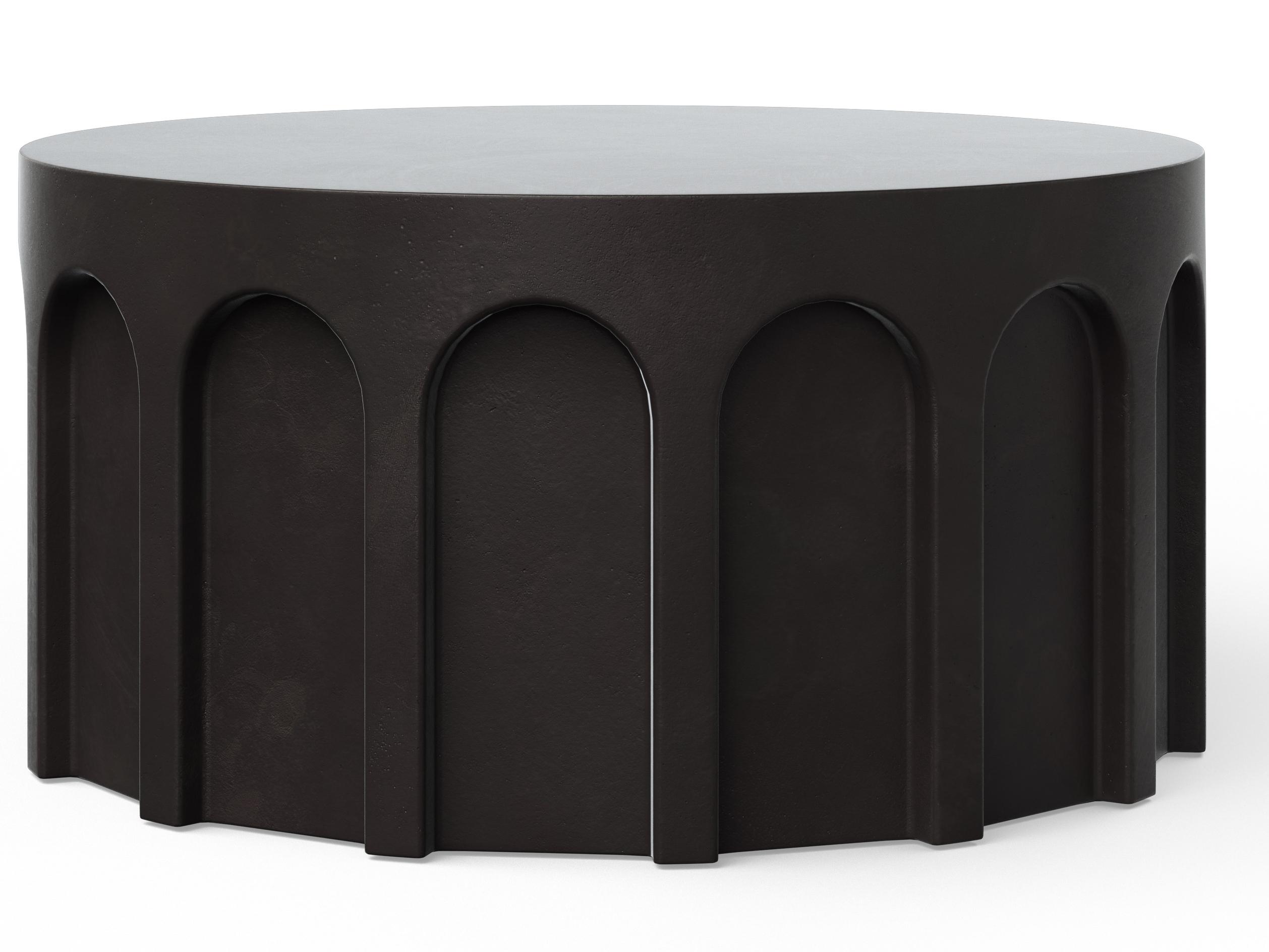 Urbia Outdoor Mixx Lava Concrete Round Coffee Table