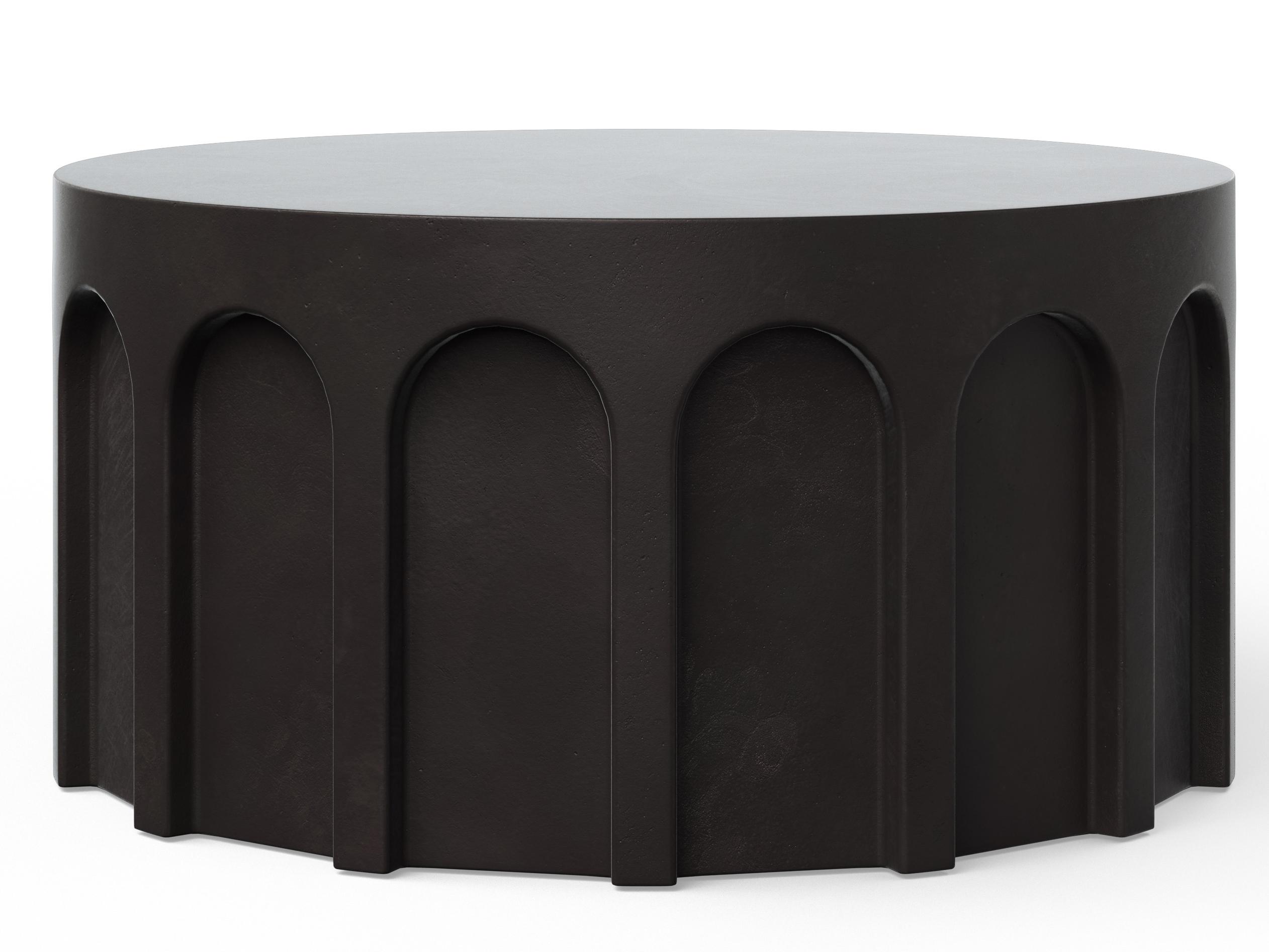 Urbia Outdoor Mixx Lava Concrete Round Coffee Table