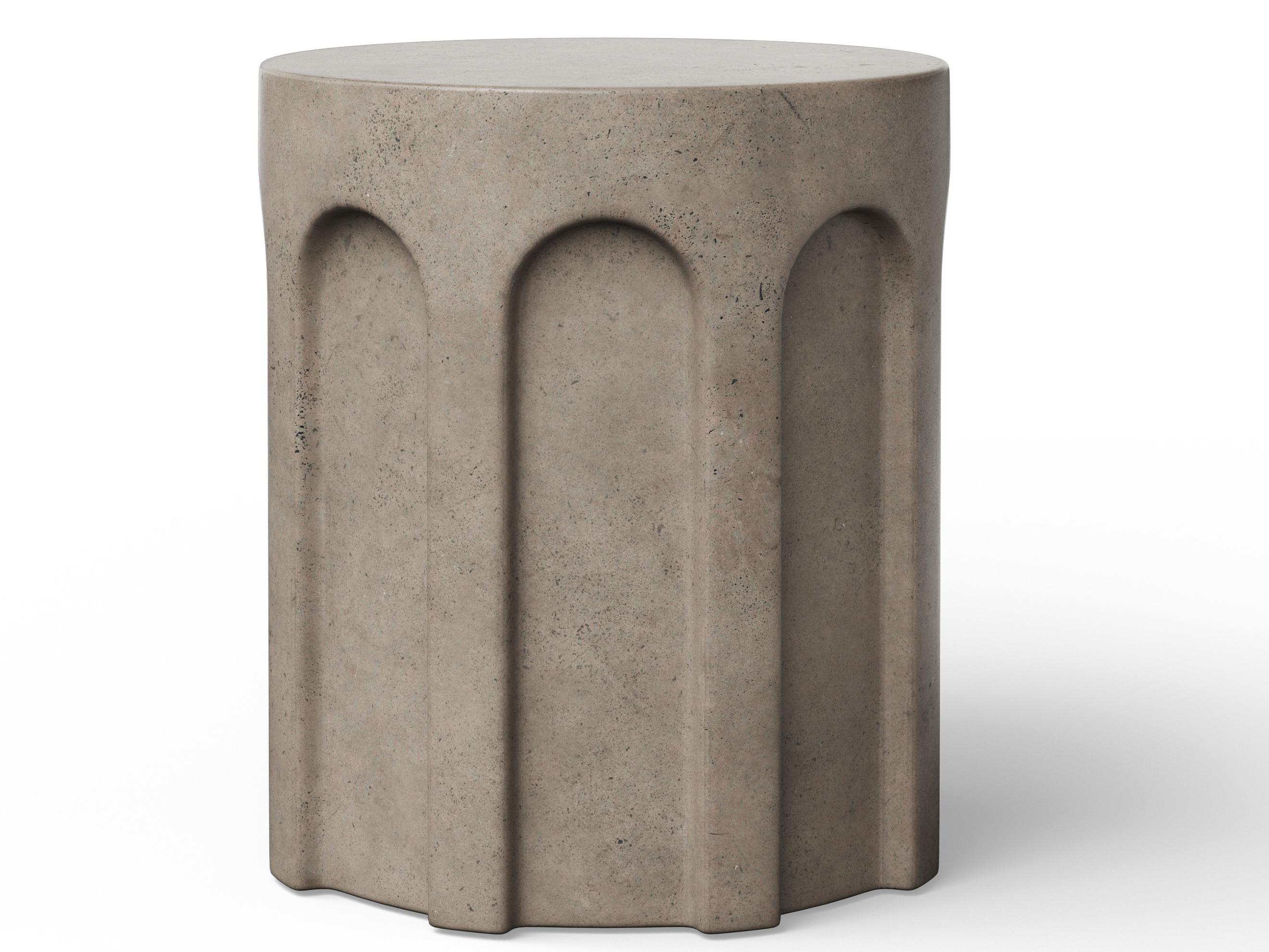 Urbia Outdoor Mixx Dark Grey Concrete Bar Stool