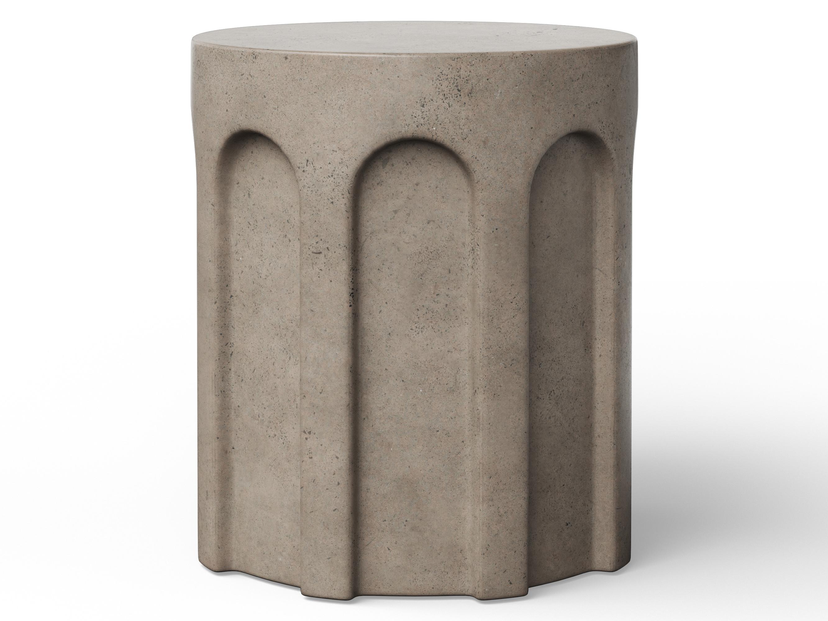 Urbia Outdoor Mixx Dark Grey Concrete Bar Stool