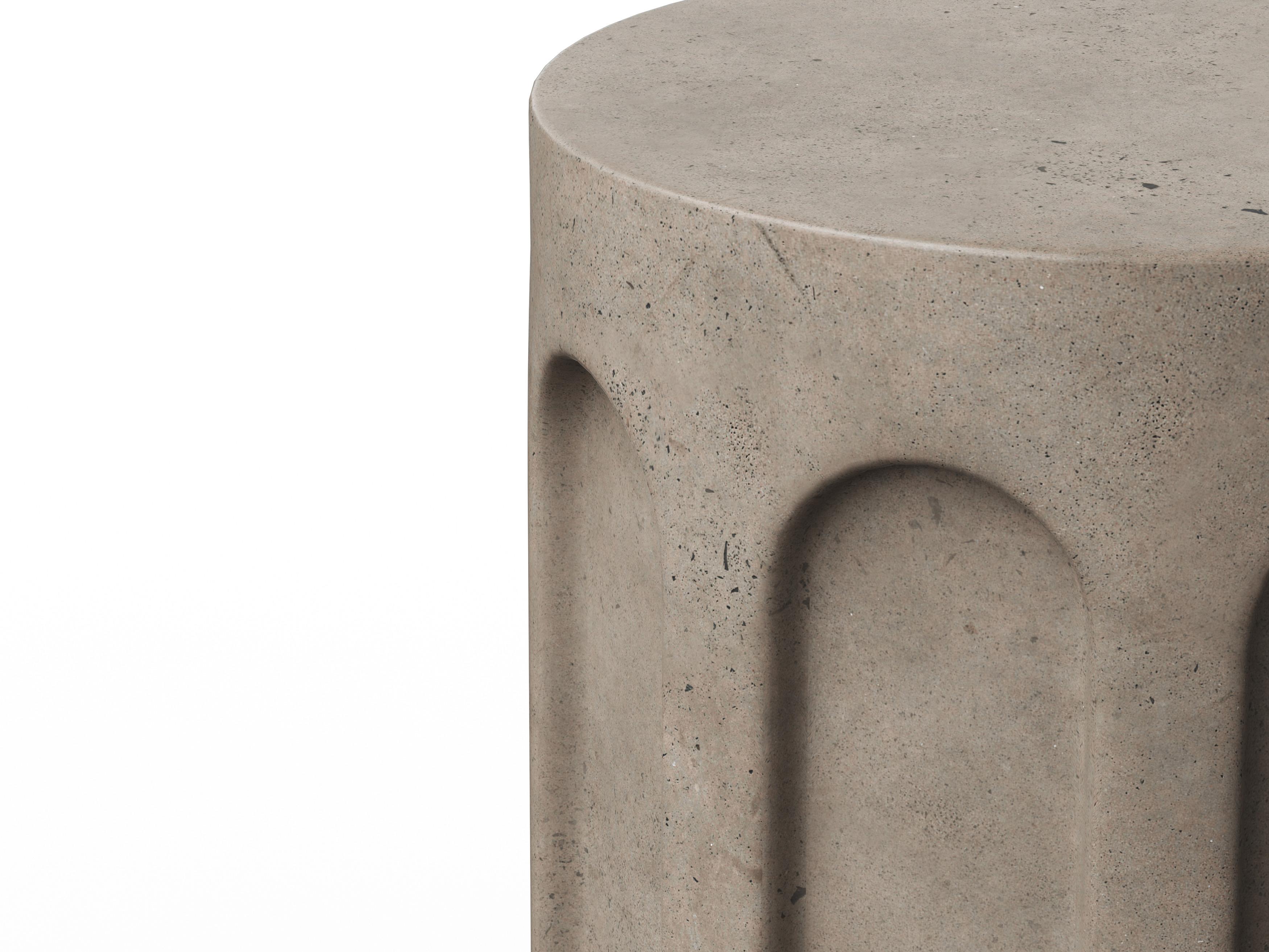 Urbia Outdoor Mixx Dark Grey Concrete Bar Stool