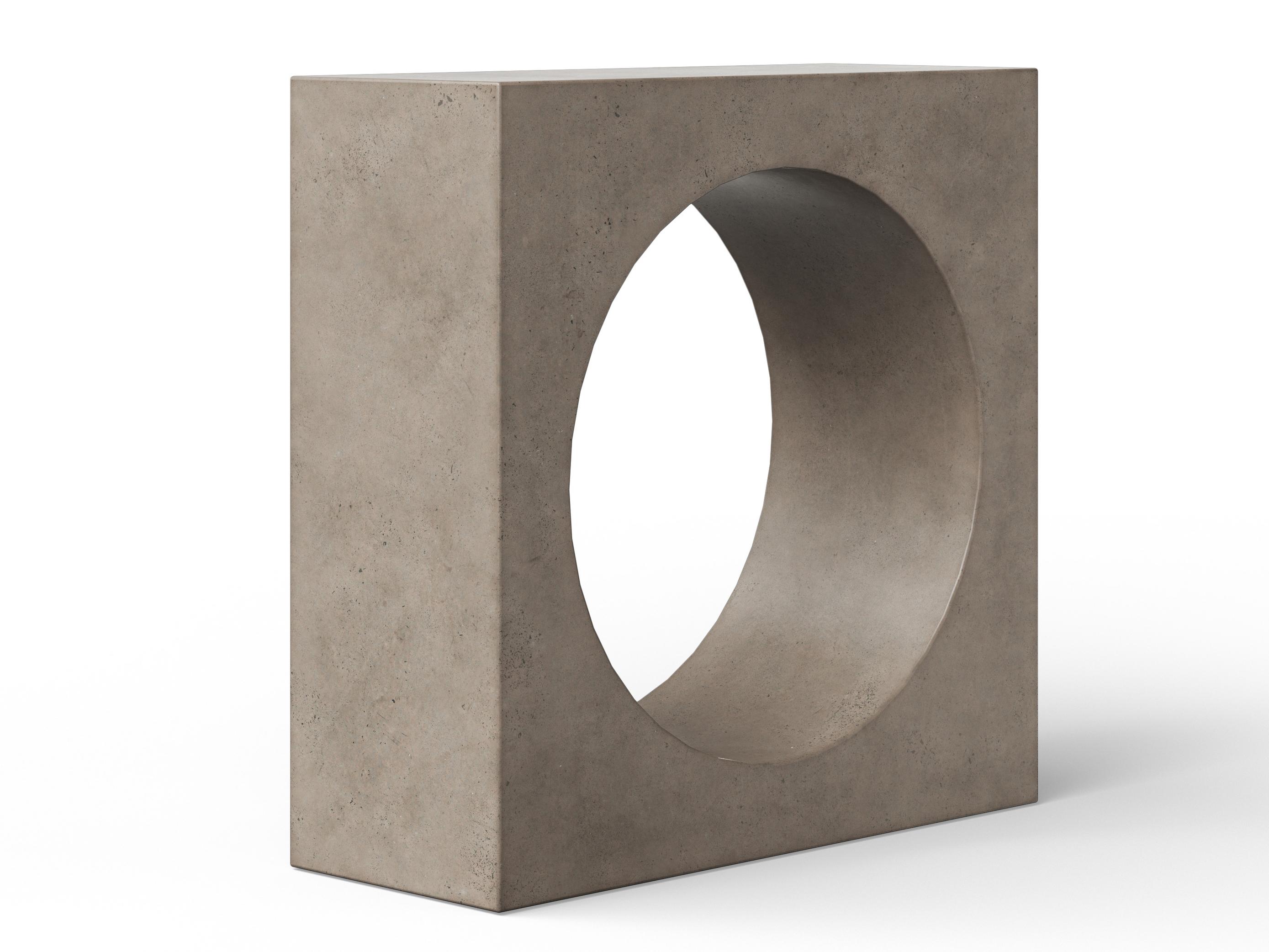 Urbia Outdoor Mixx Dark Grey Concrete Rectangular Console Table