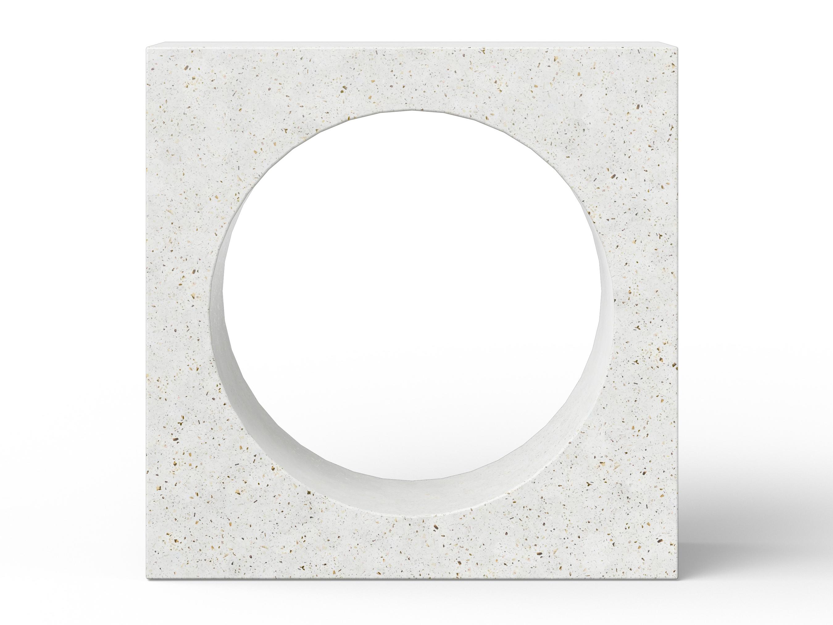 Urbia Outdoor Mixx Ivory Terrazzo Concrete Rectangular Console Table