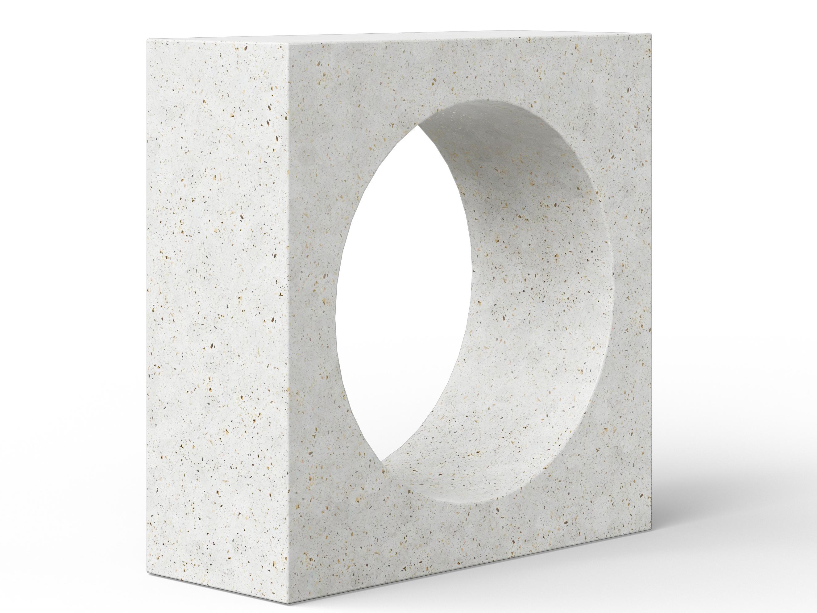 Urbia Outdoor Mixx Ivory Terrazzo Concrete Rectangular Console Table