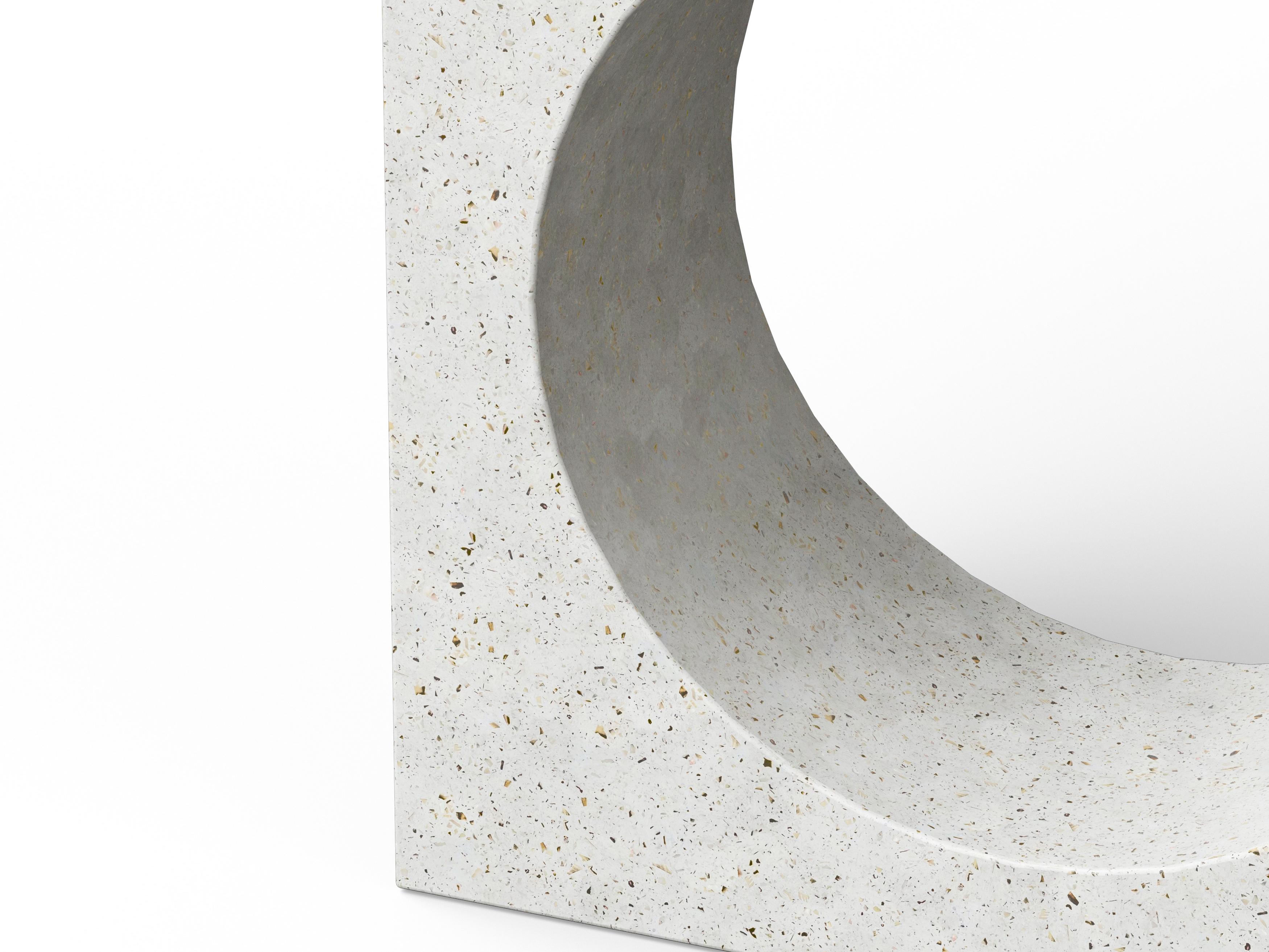 Urbia Outdoor Mixx Ivory Terrazzo Concrete Rectangular Console Table