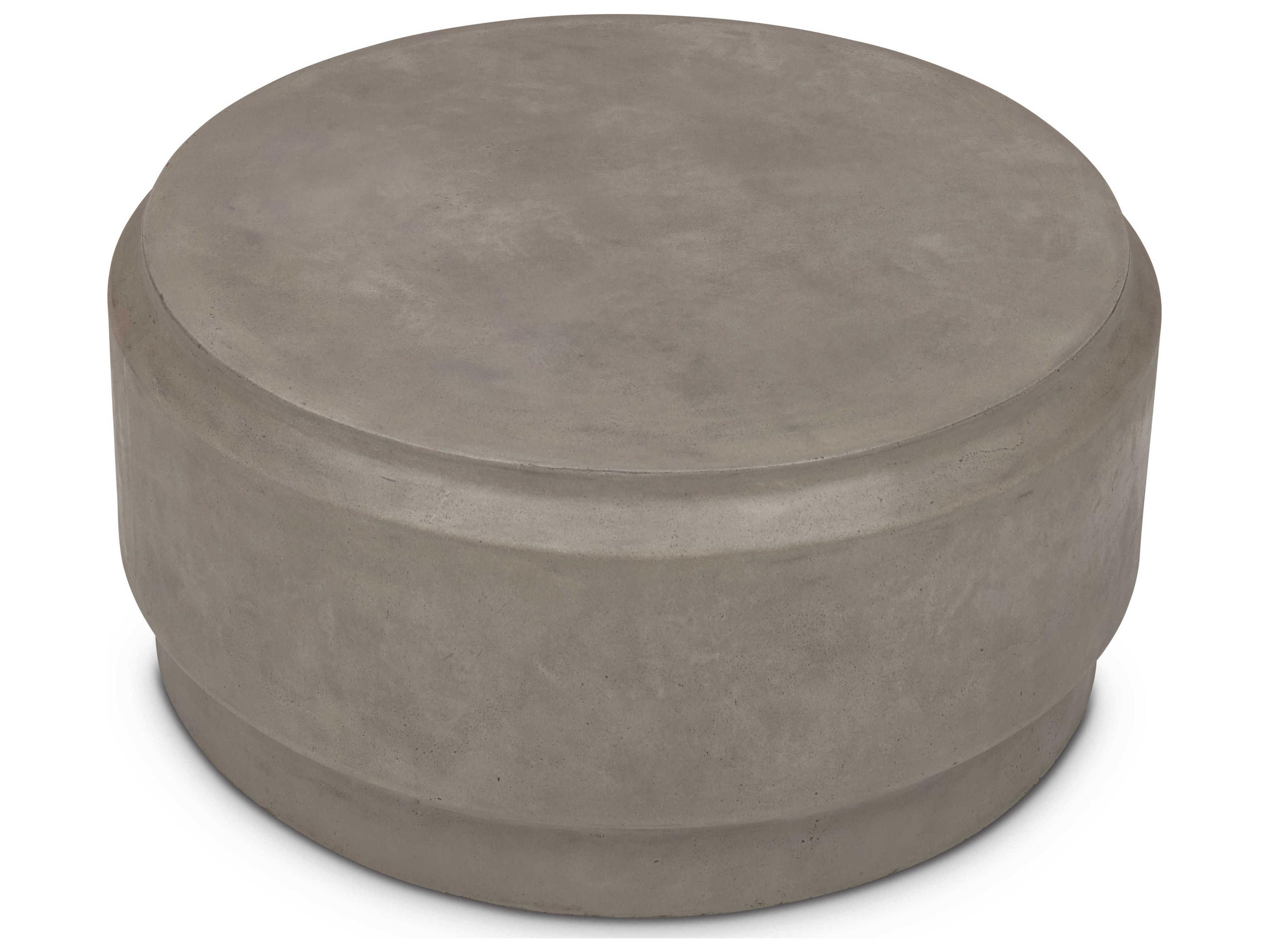 Urbia Outdoor Mixx Dark Grey Concrete Round Coffee Table