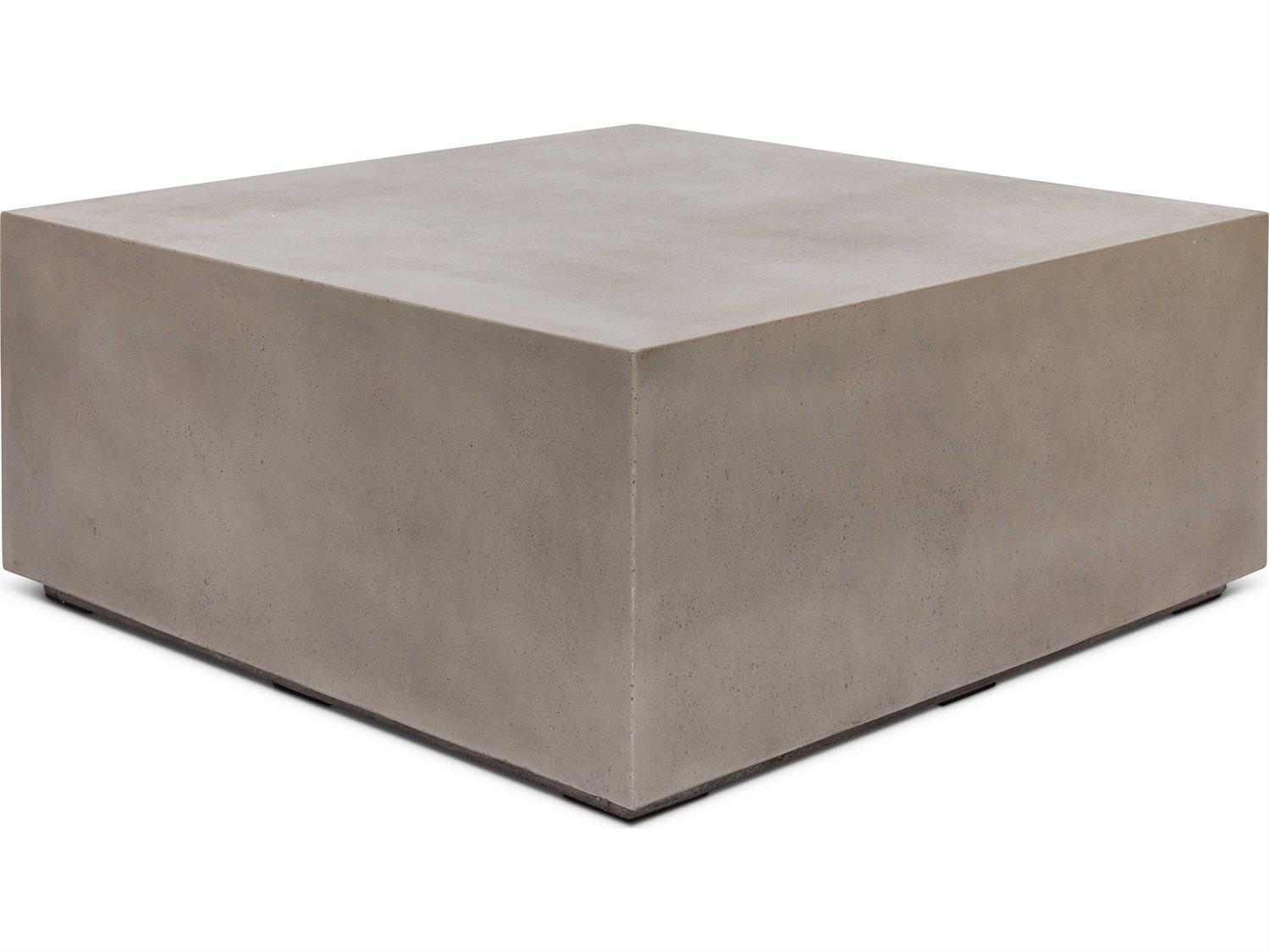 Urbia Outdoor Bloc Dark Grey Concrete Square Coffee Table