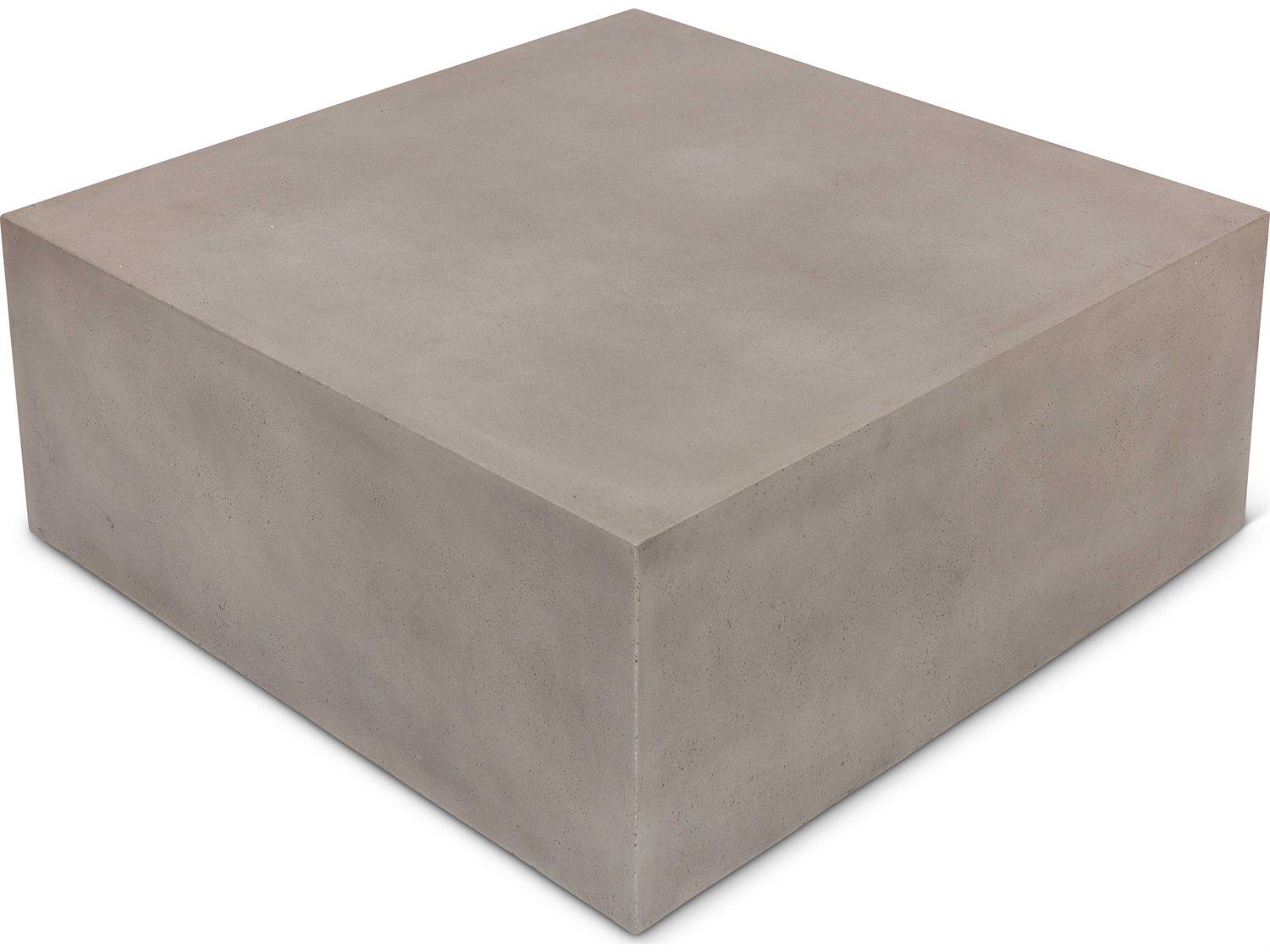 Urbia Outdoor Bloc Dark Grey Concrete Square Coffee Table
