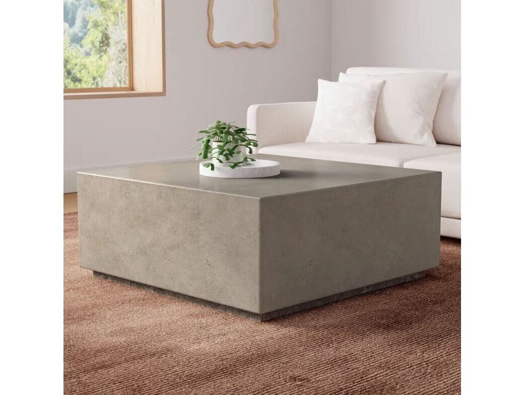 Urbia Outdoor Mixx Dark Grey Concrete Square Coffee Table