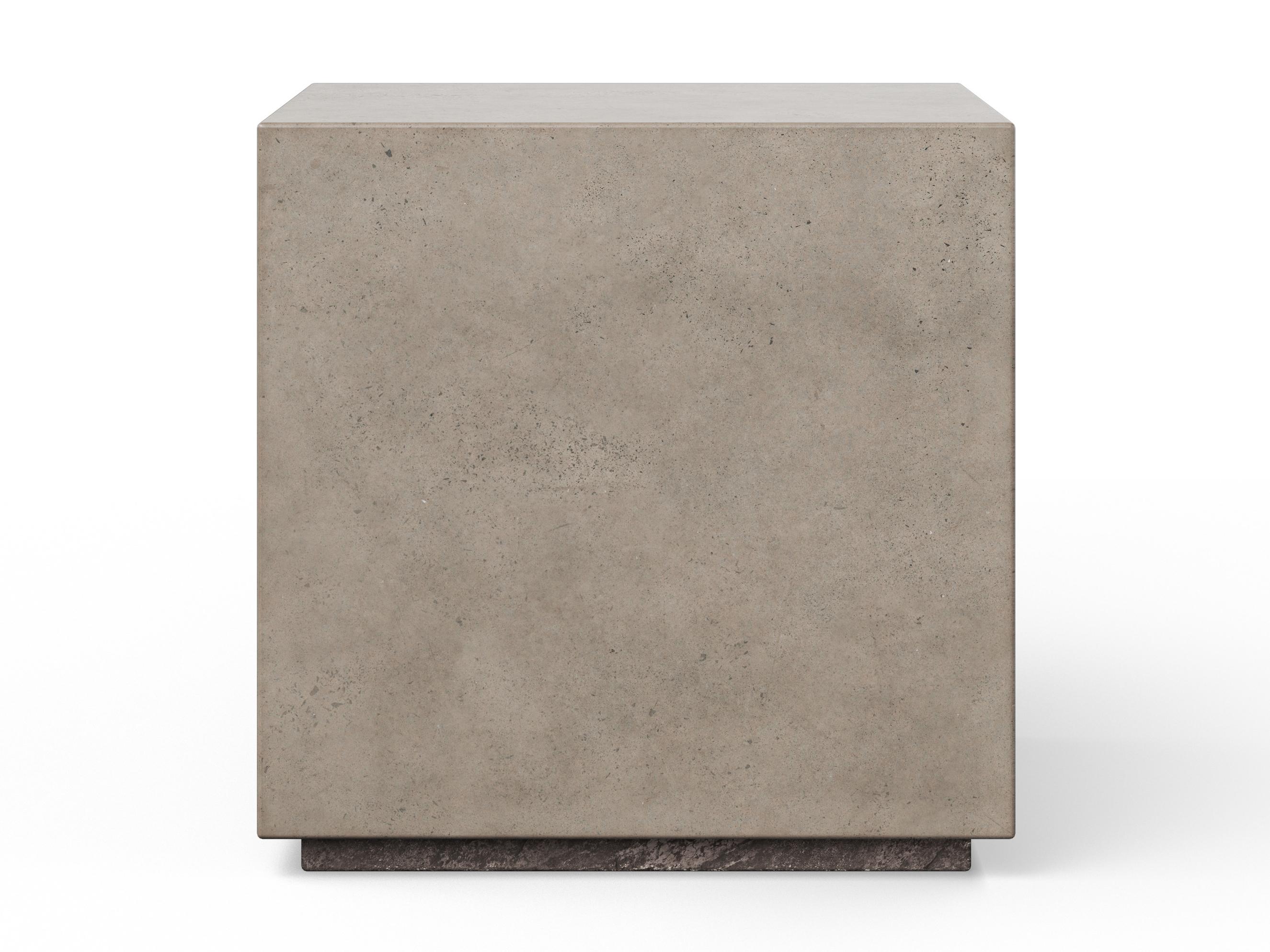 Urbia Outdoor Mixx Dark Grey Concrete Square End Table