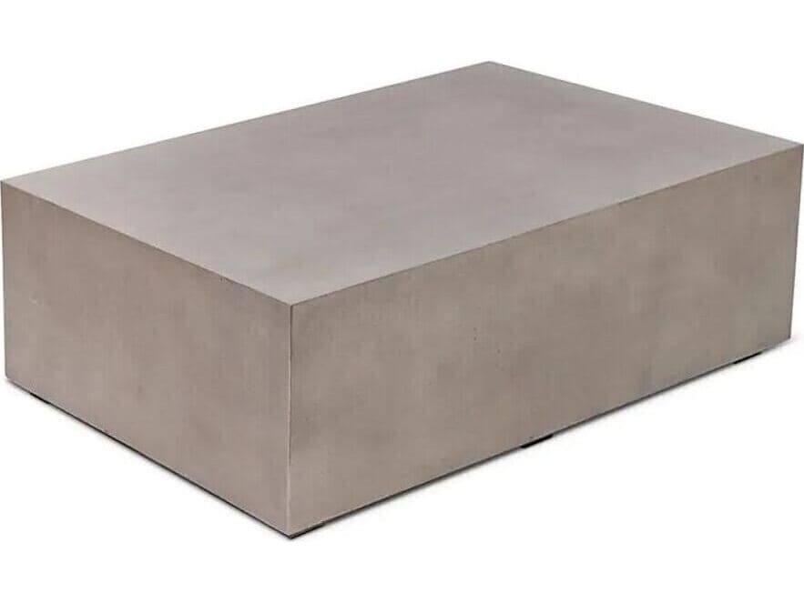 Urbia Outdoor Bloc Dark Grey Concrete Rectangular Coffee Table