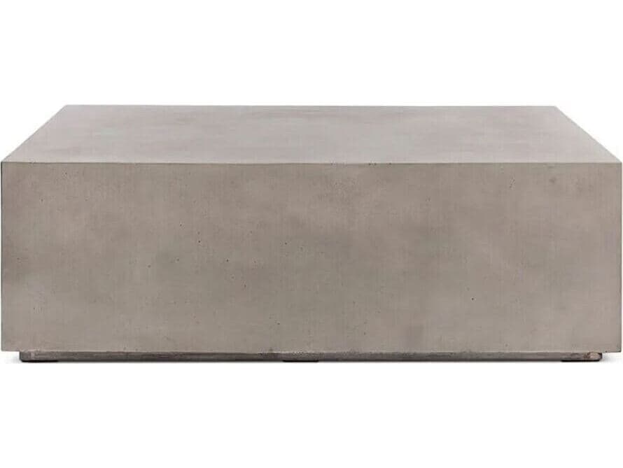 Urbia Outdoor Bloc Dark Grey Concrete Rectangular Coffee Table