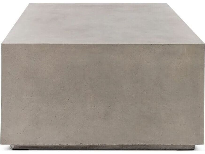 Urbia Outdoor Bloc Dark Grey Concrete Rectangular Coffee Table