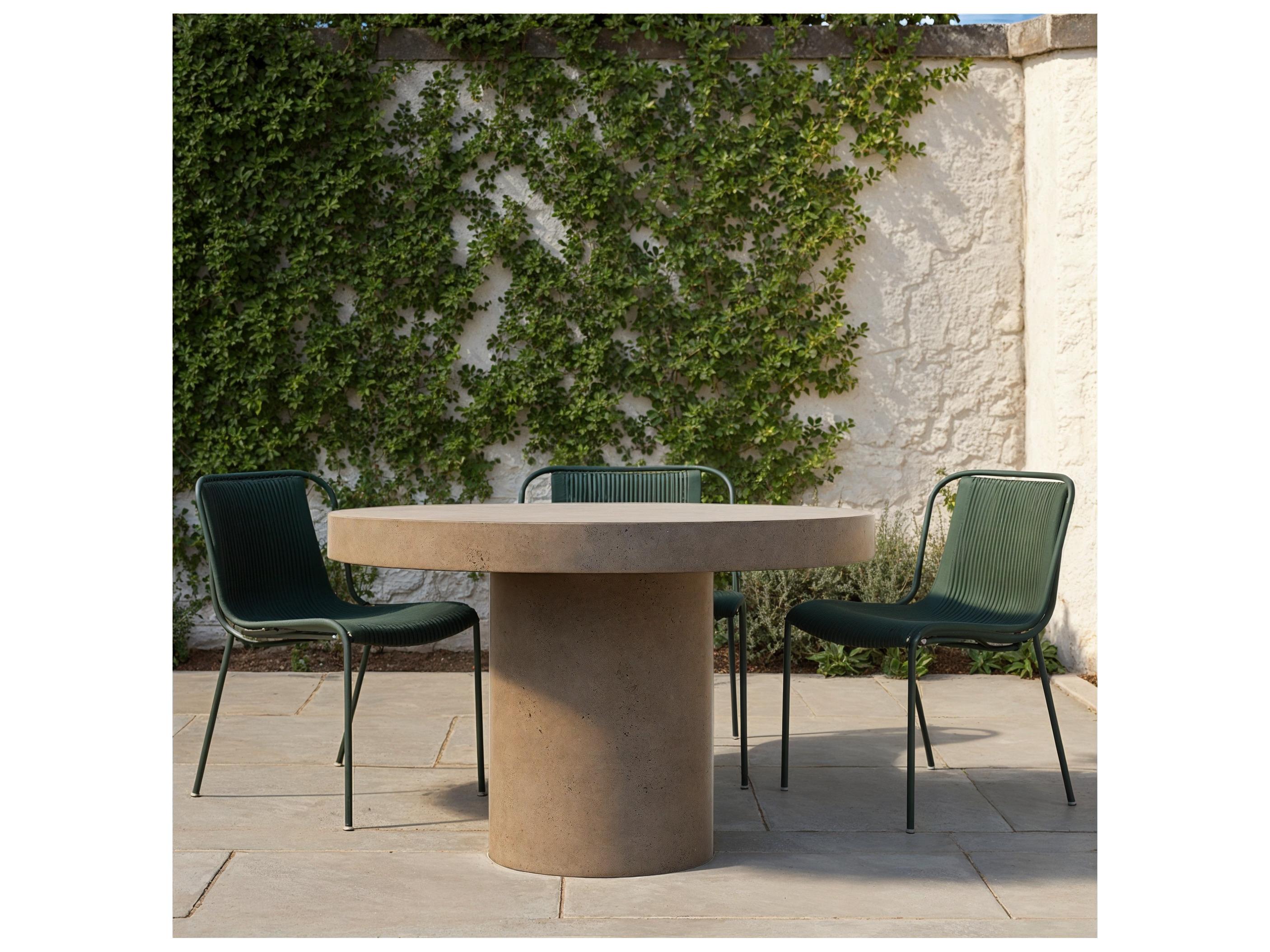 Urbia Outdoor Mixx Dark Grey Concrete Round Dining Table