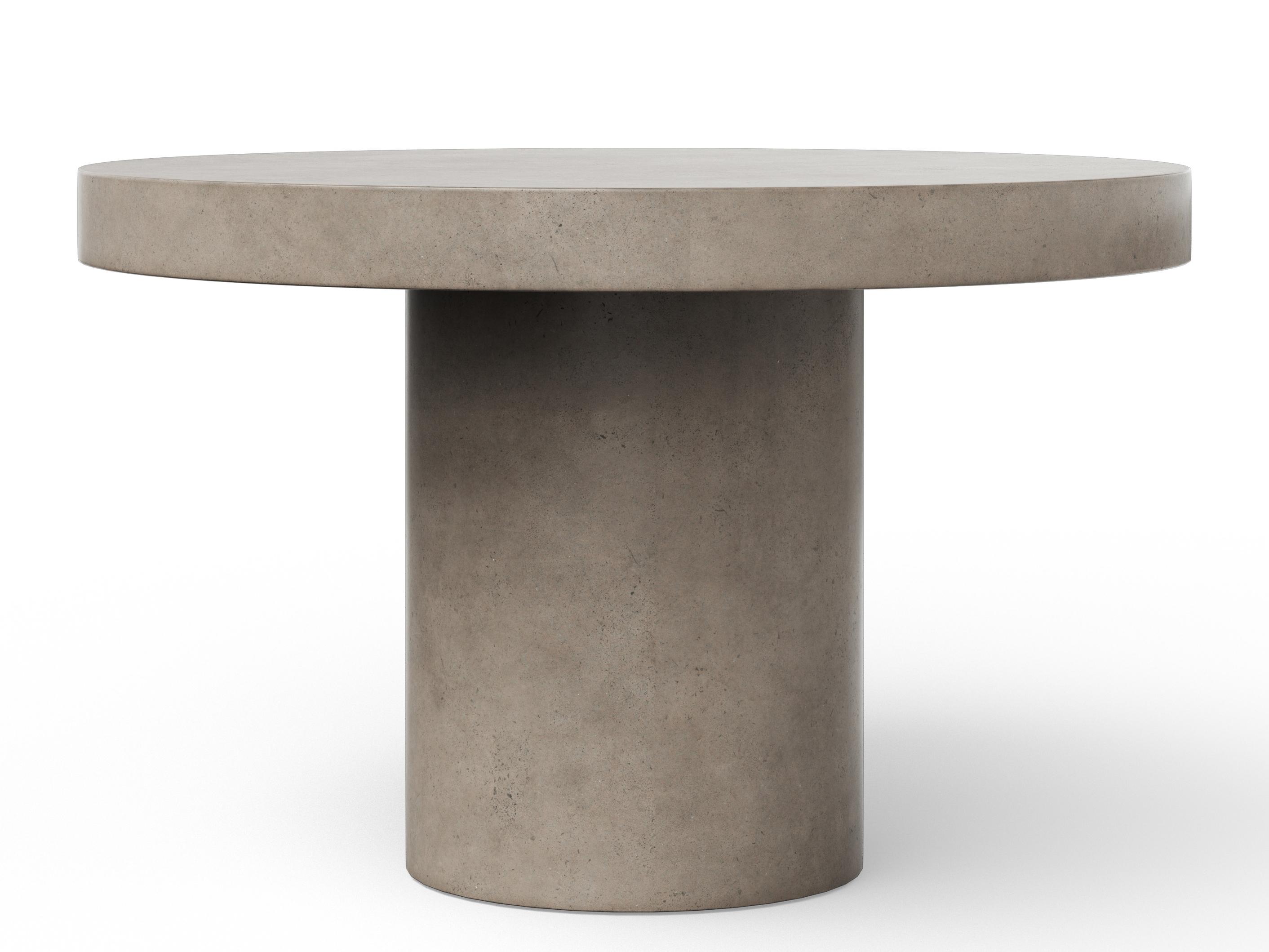 Urbia Outdoor Mixx Dark Grey Concrete Round Dining Table