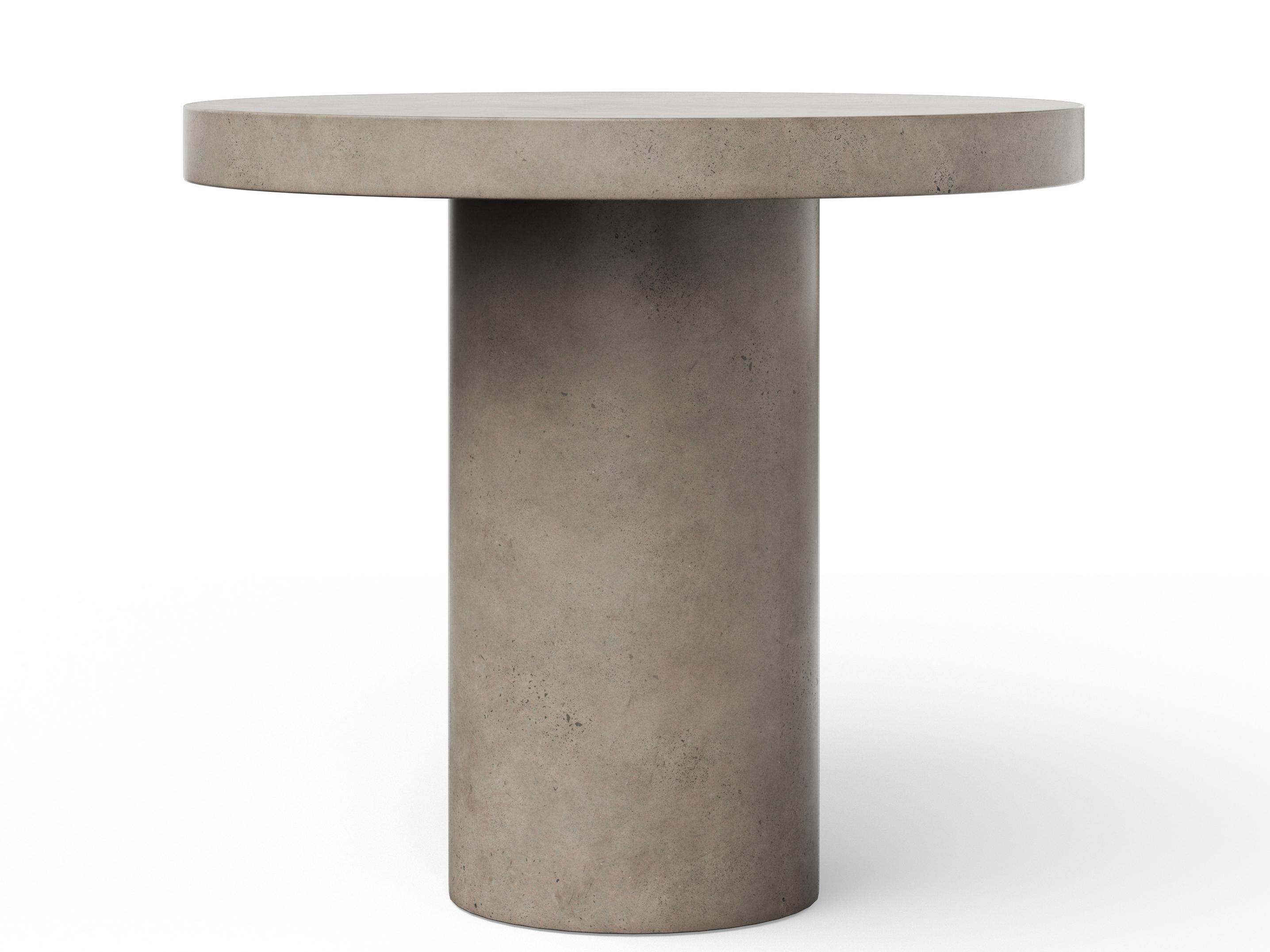 Urbia Outdoor Mixx Dark Grey Concrete Round Bar Table