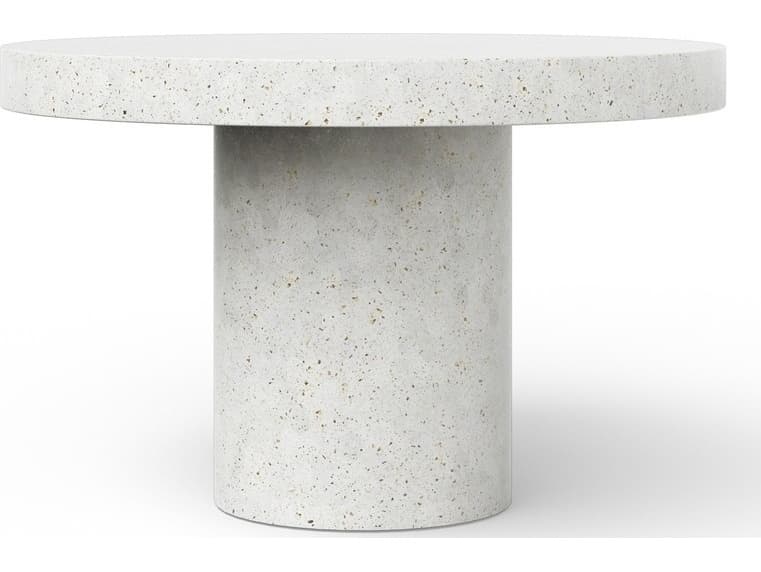 Urbia Outdoor Mixx Ivory Terrazzo Concrete Round Dining Table
