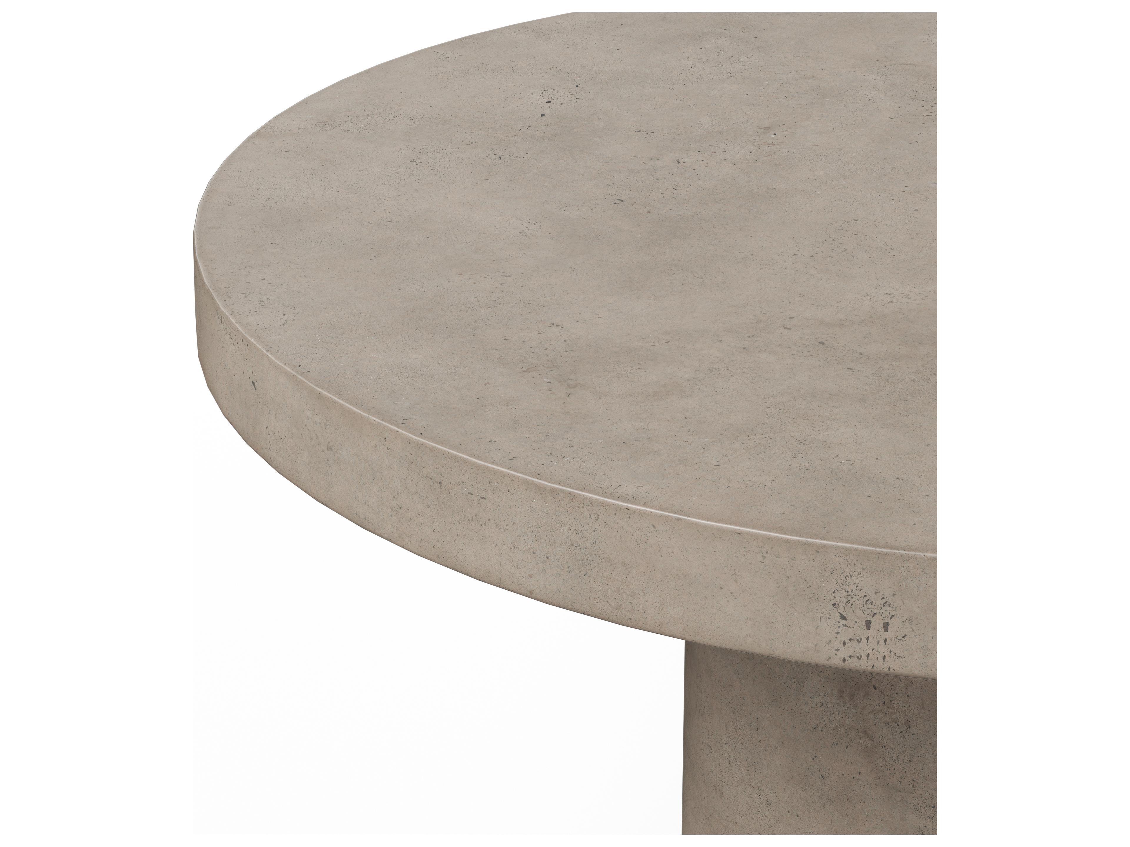 Urbia Outdoor Mixx Circa Dark Grey Concrete Round Bar Table