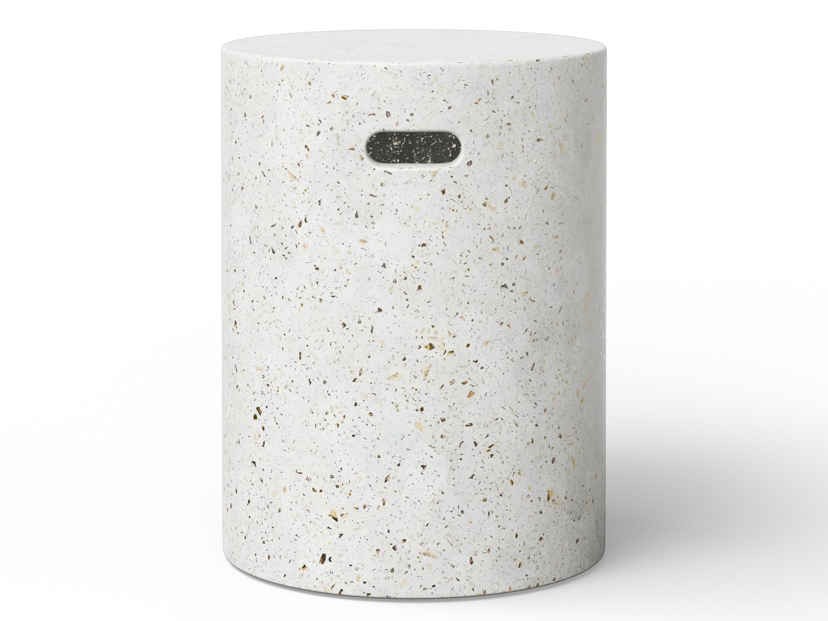 Urbia Outdoor Mixx Ivory Terrazzo Concrete Bar Stool