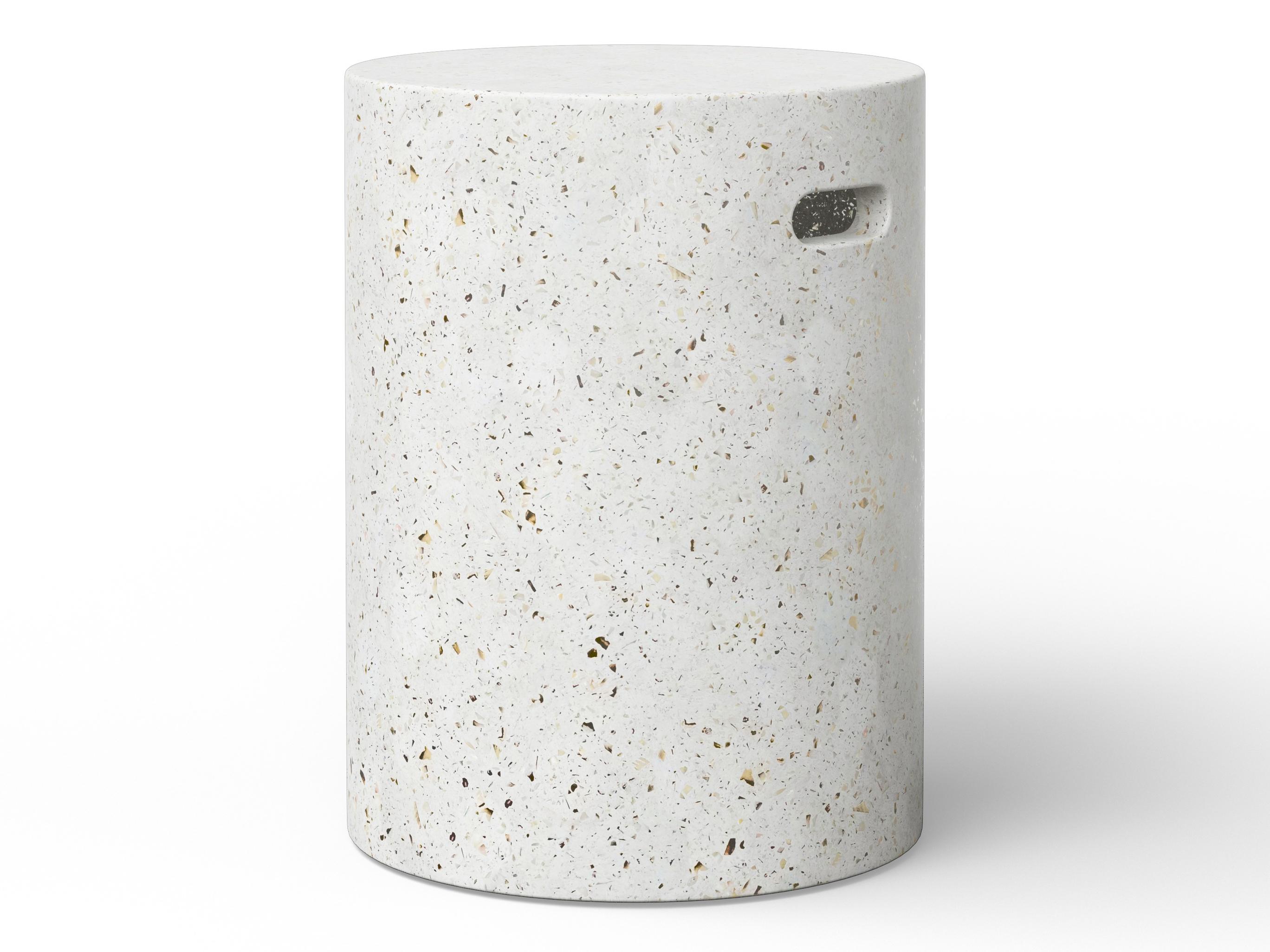 Urbia Outdoor Mixx Ivory Terrazzo Concrete Bar Stool