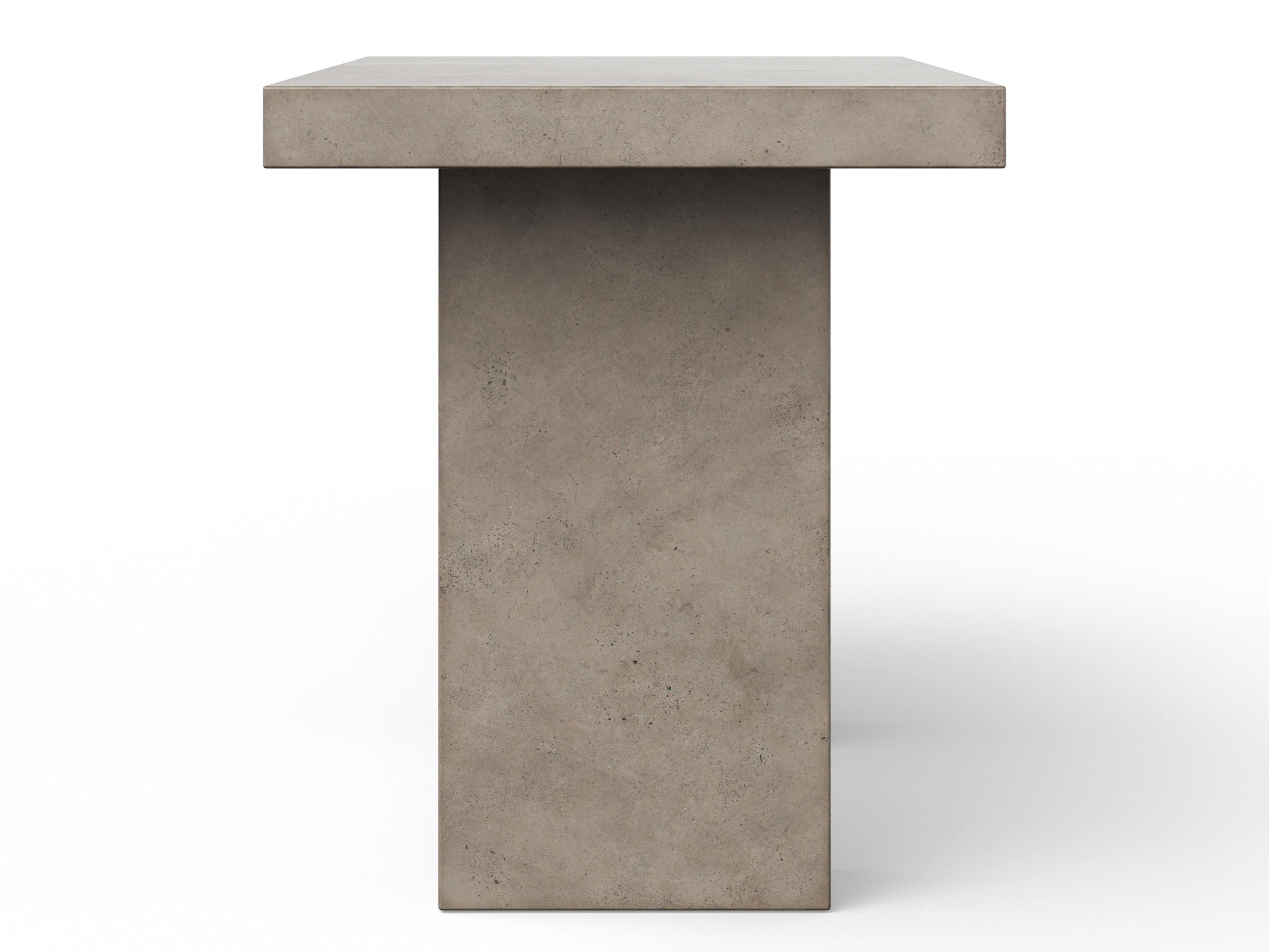 Urbia Outdoor Mixx Dark Grey Concrete Rectangular Bar Table