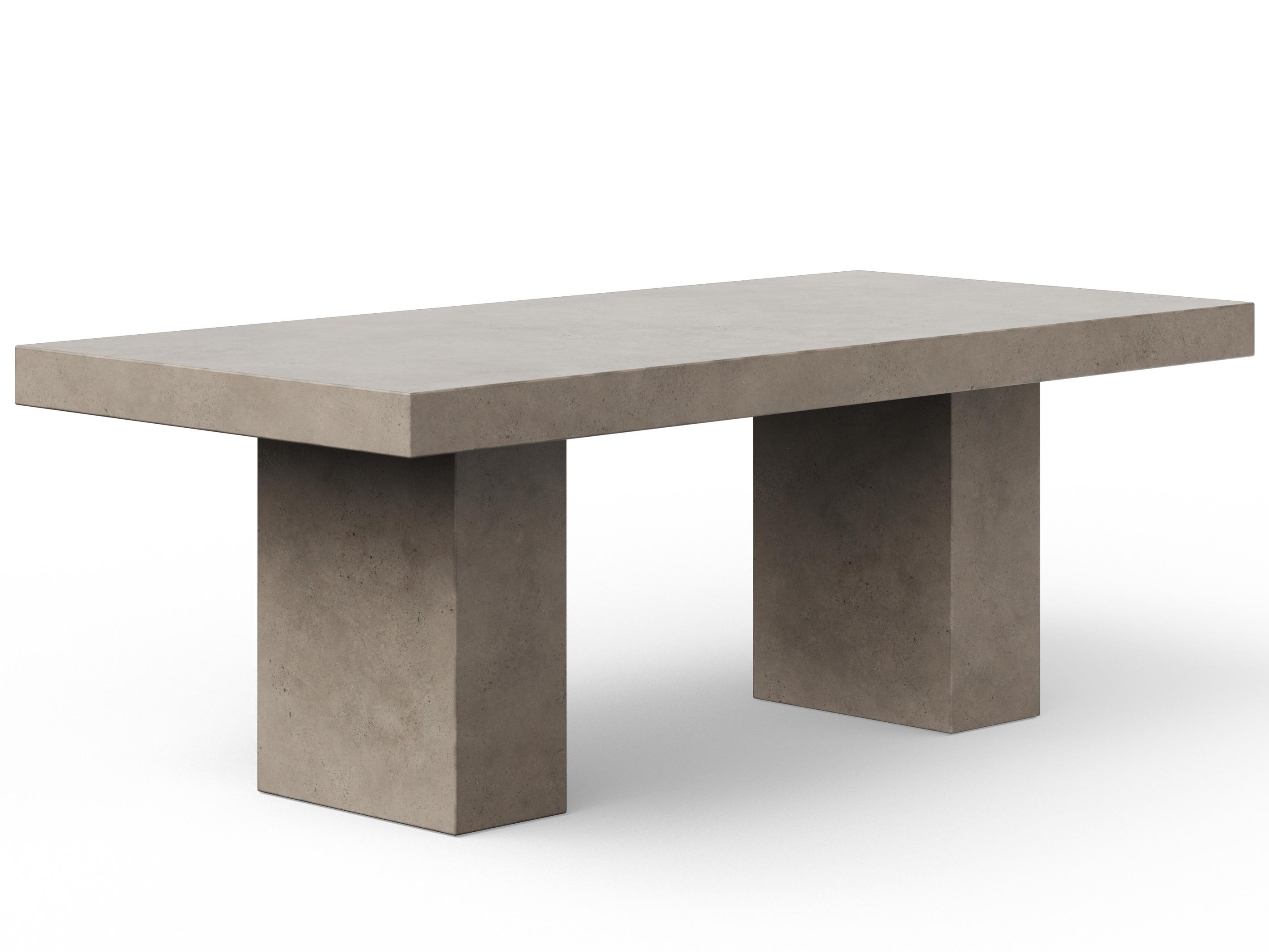 Urbia Outdoor Mixx Dark Grey Concrete Rectangular Dining Table
