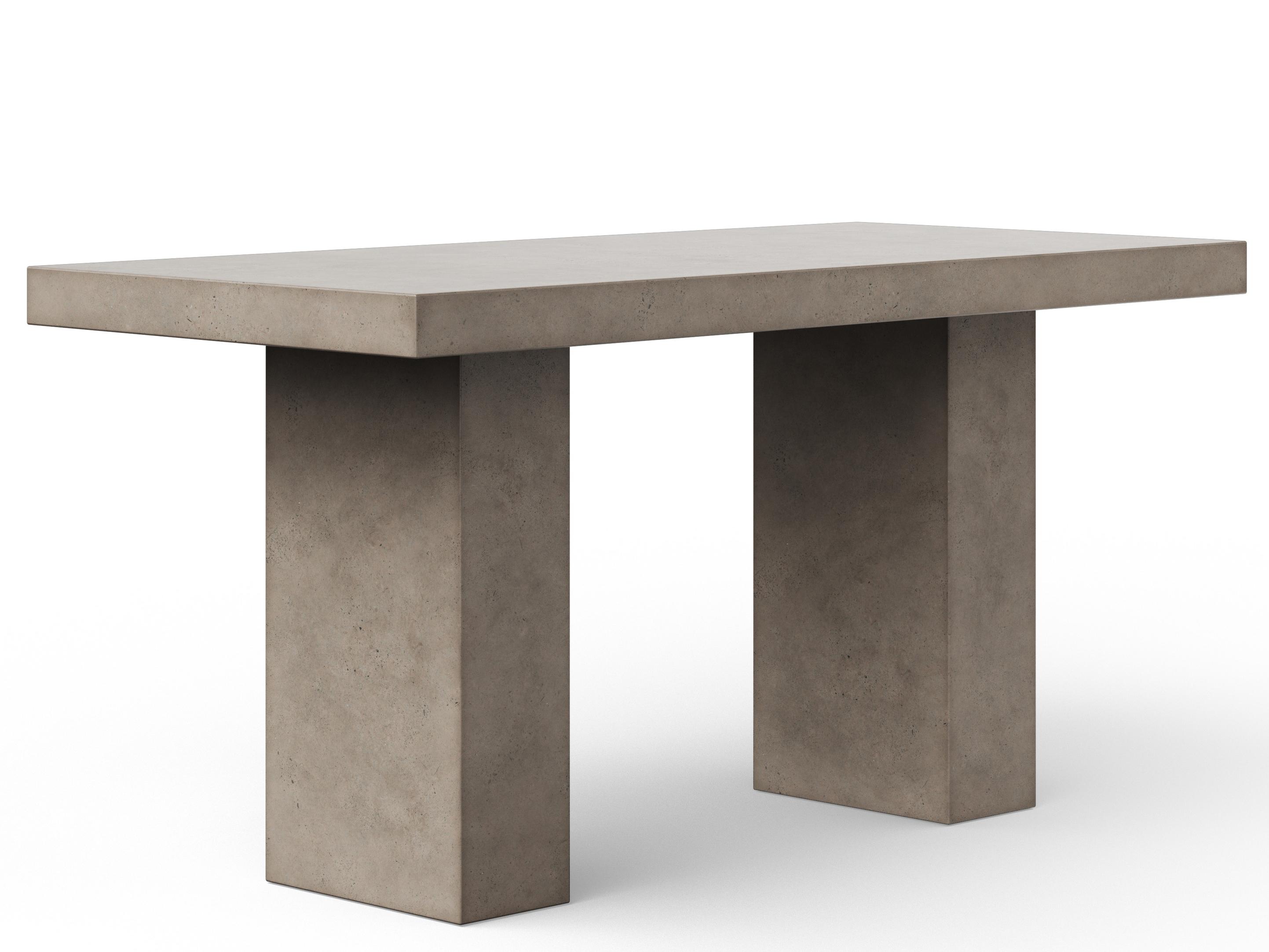 Urbia Outdoor Mixx Dark Grey Concrete Rectangular Bar Table