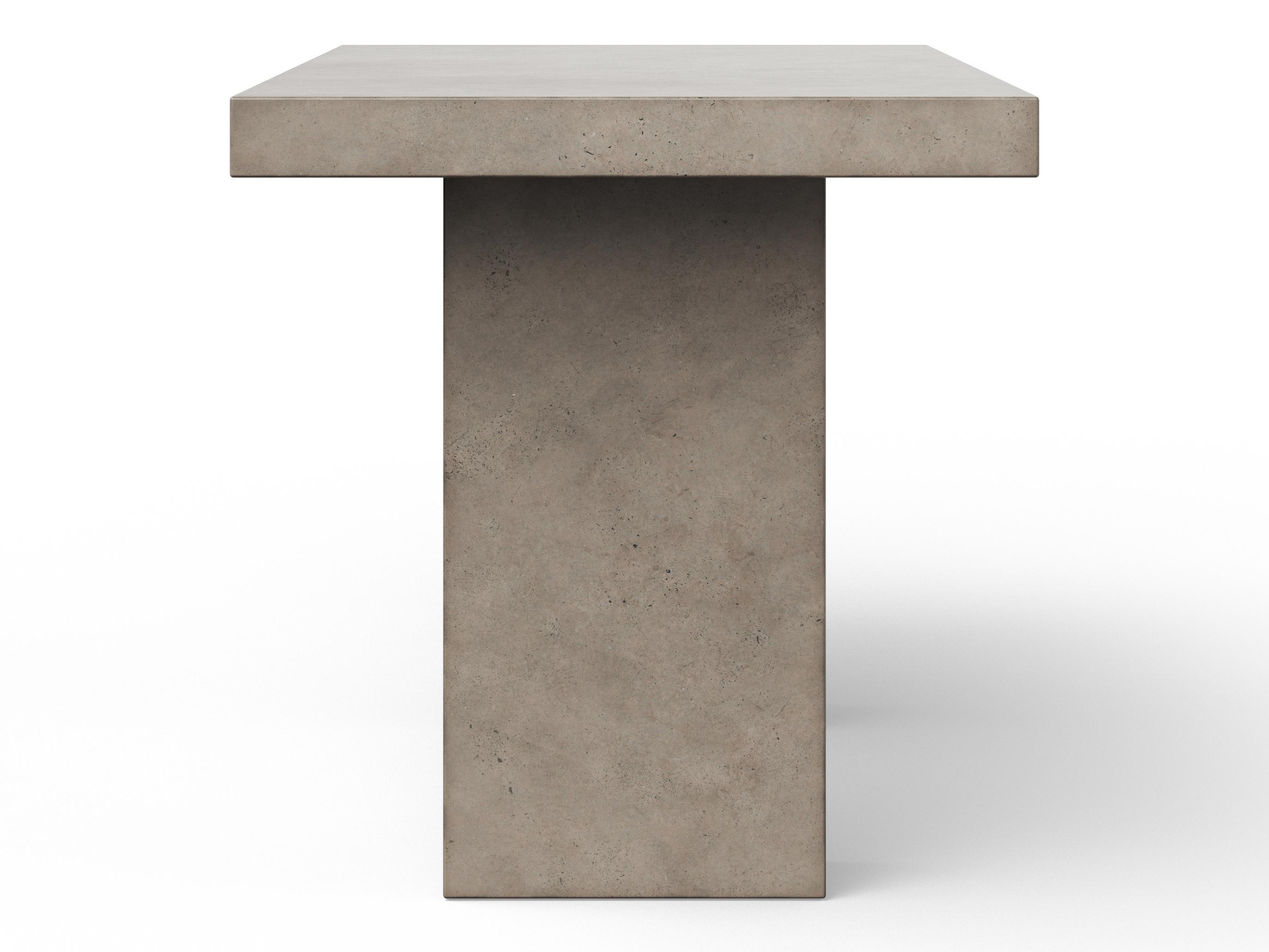 Urbia Outdoor Mixx Dark Grey Concrete Rectangular Bar Table