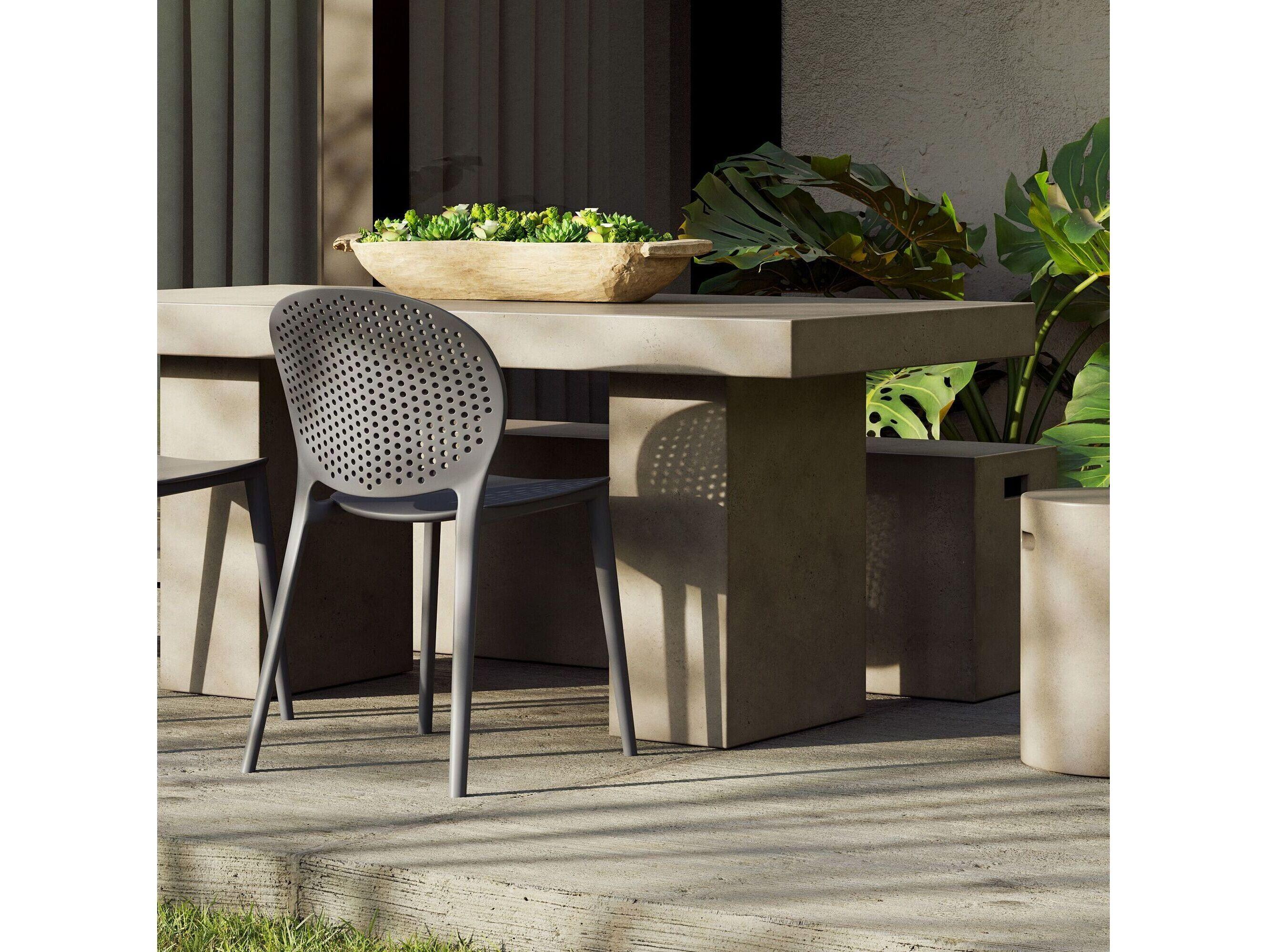 Urbia Outdoor Mixx Dark Grey Concrete Rectangular Bar Table