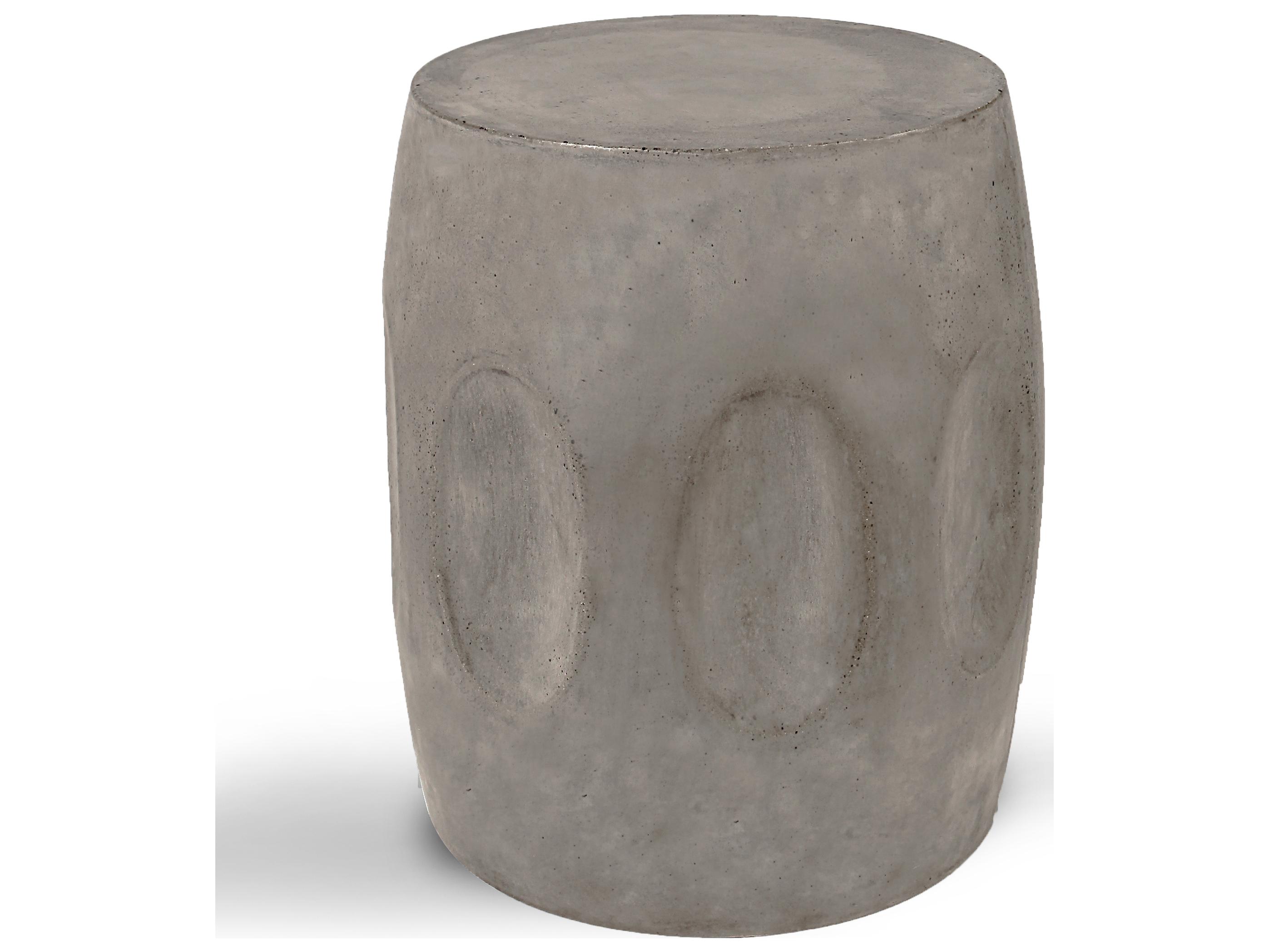 Urbia Outdoor Dark Grey Concrete Genevieve Stool