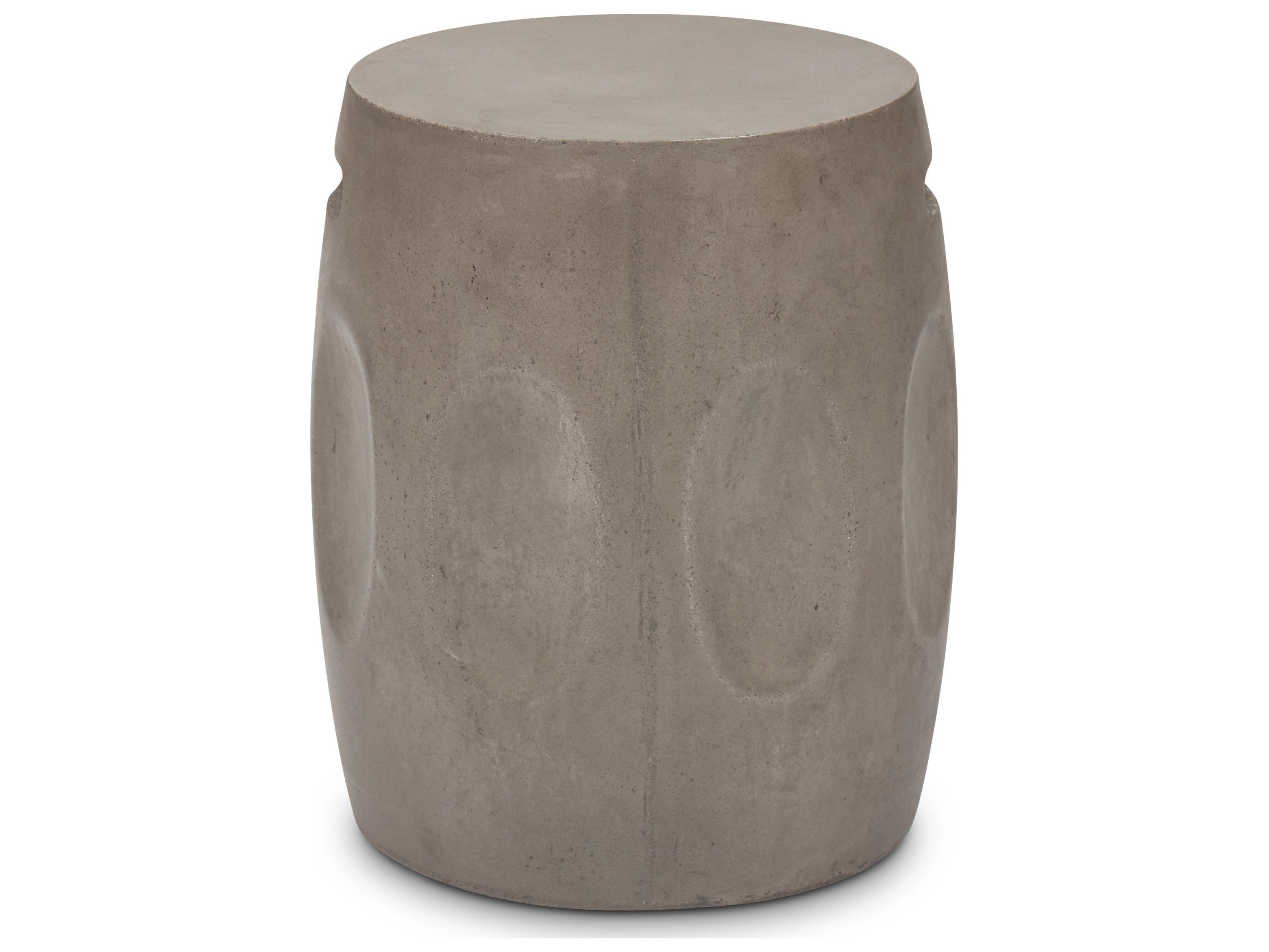 Urbia Outdoor Dark Grey Concrete Genevieve Stool