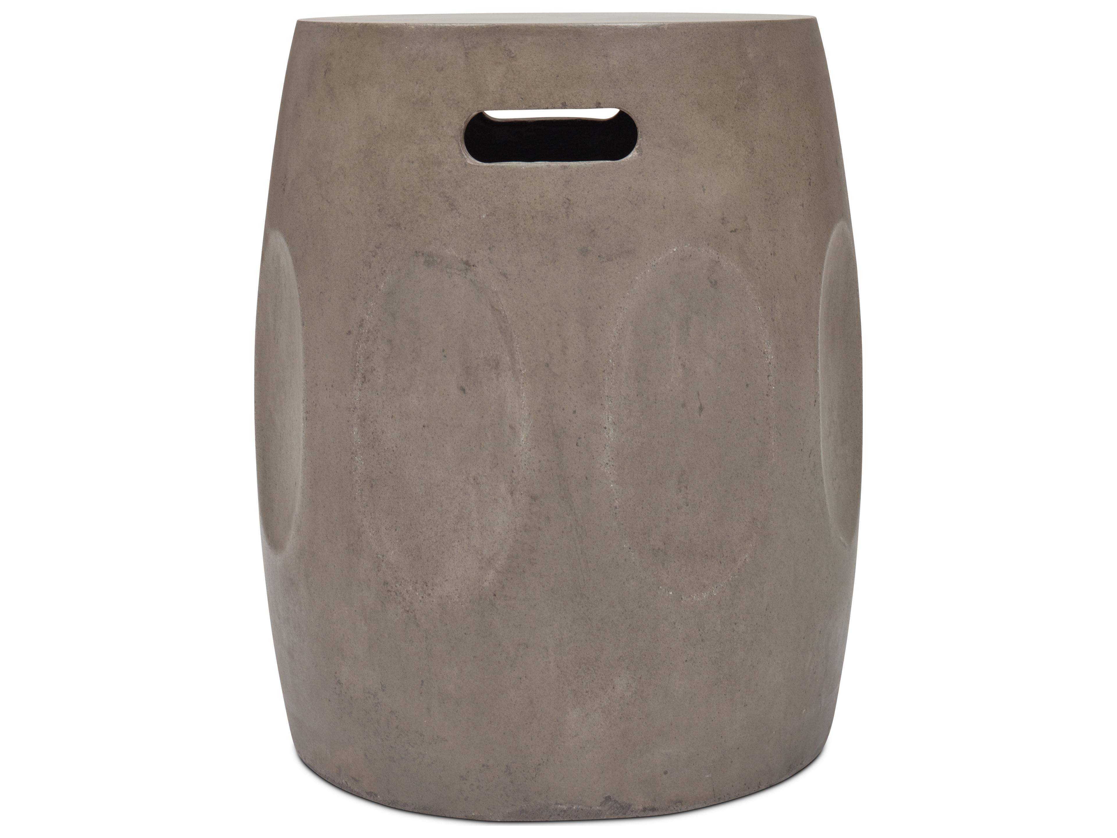Urbia Outdoor Dark Grey Concrete Genevieve Stool