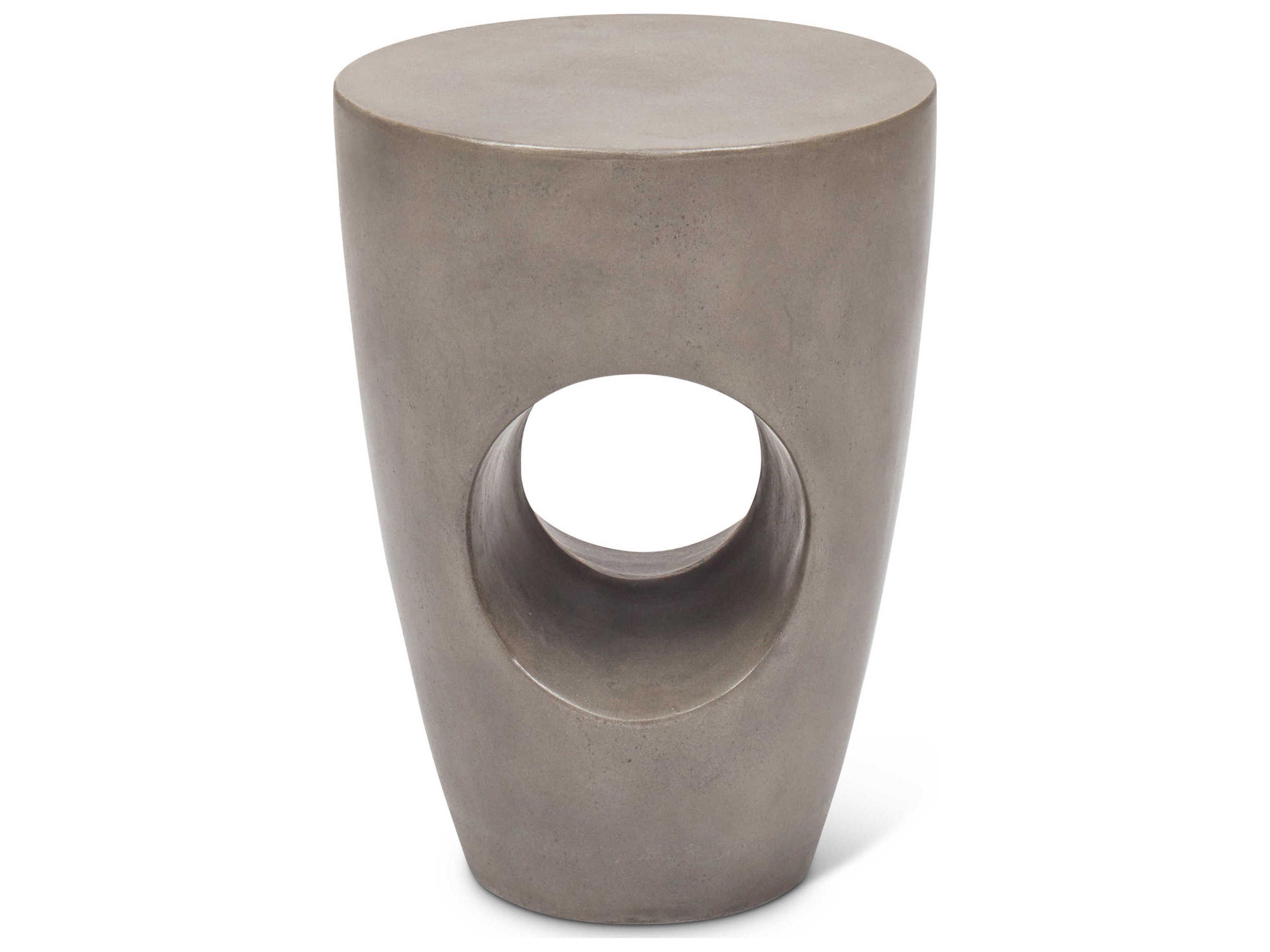 Urbia Outdoor Dark Grey Concrete Bar Stool