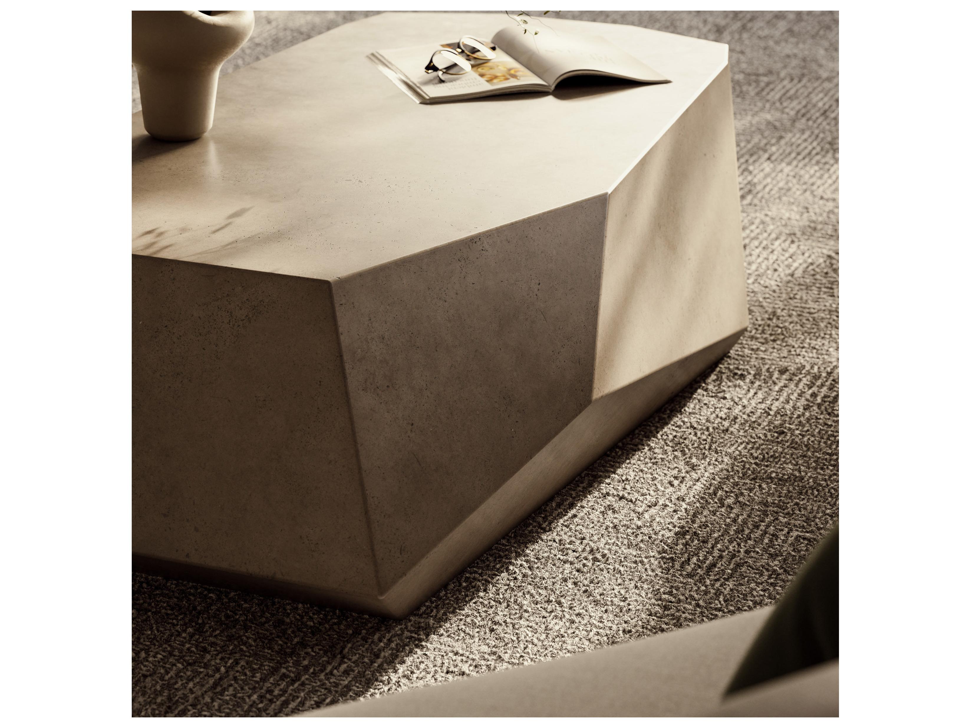 Urbia Outdoor Mixx Dark Grey Concrete Octagon Coffee Table