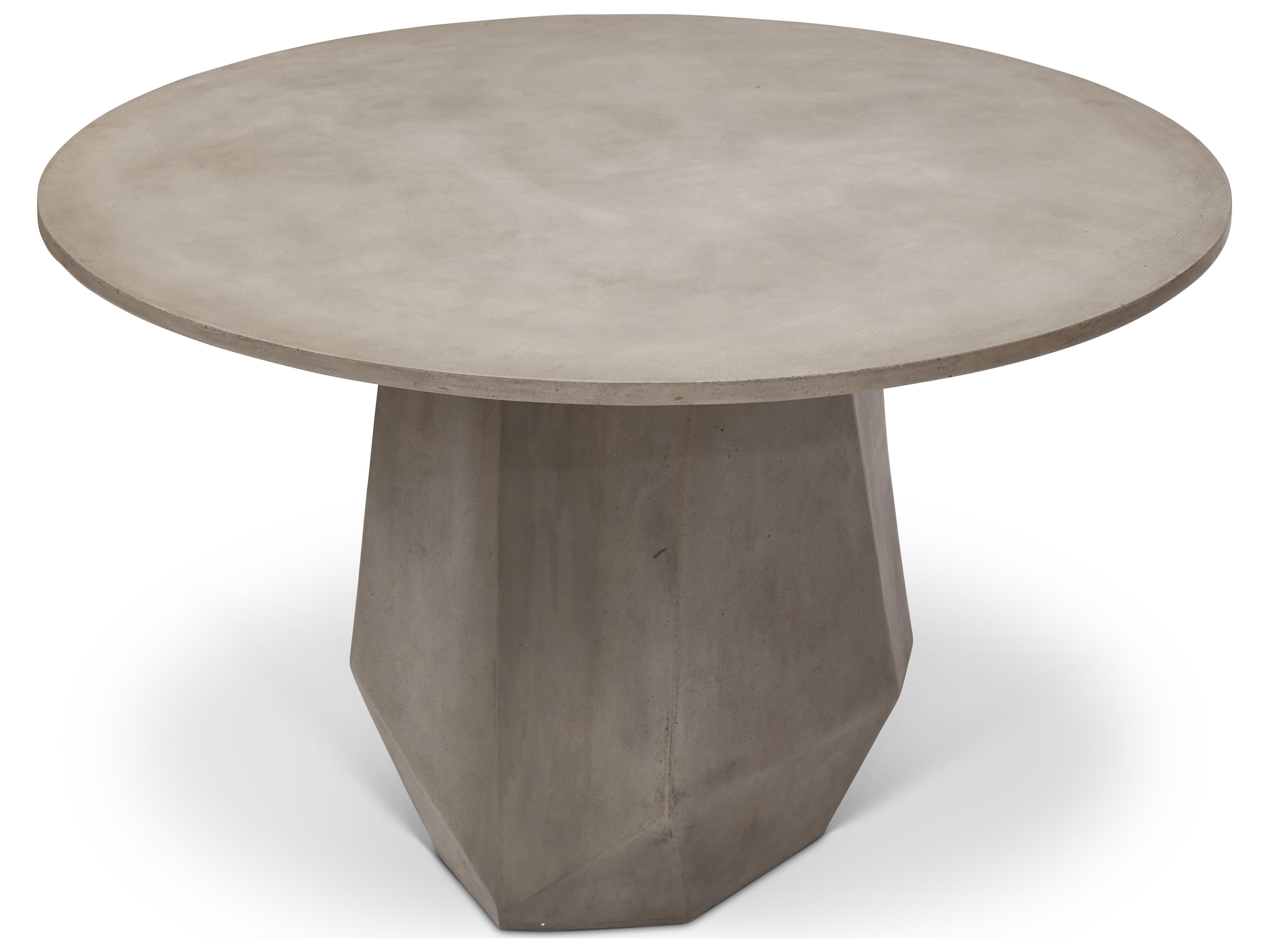 Urbia Outdoor Mixx Dark Grey Concrete Round Dining Table