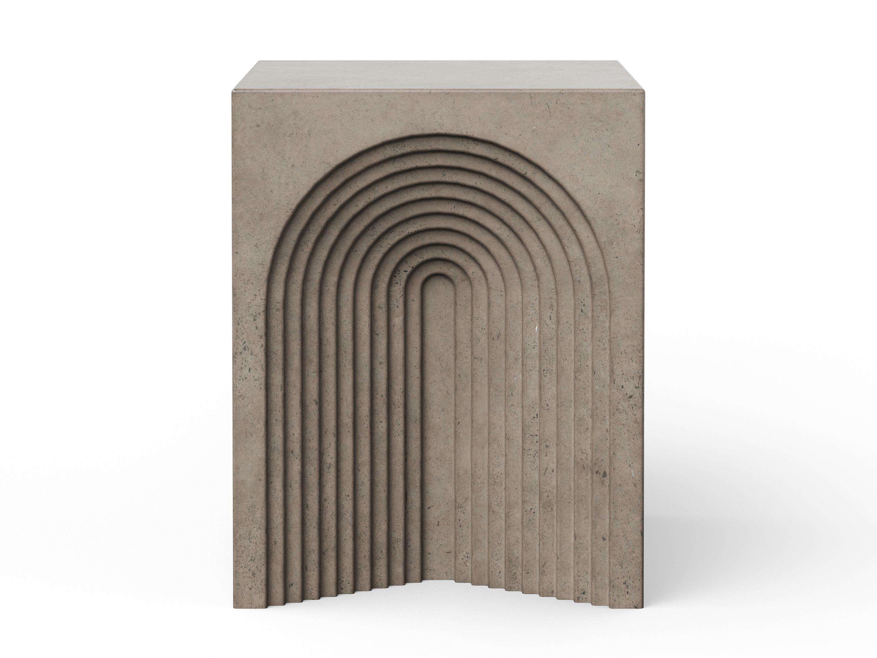 Urbia Outdoor Mixx Dark Grey Concrete Bar Stool