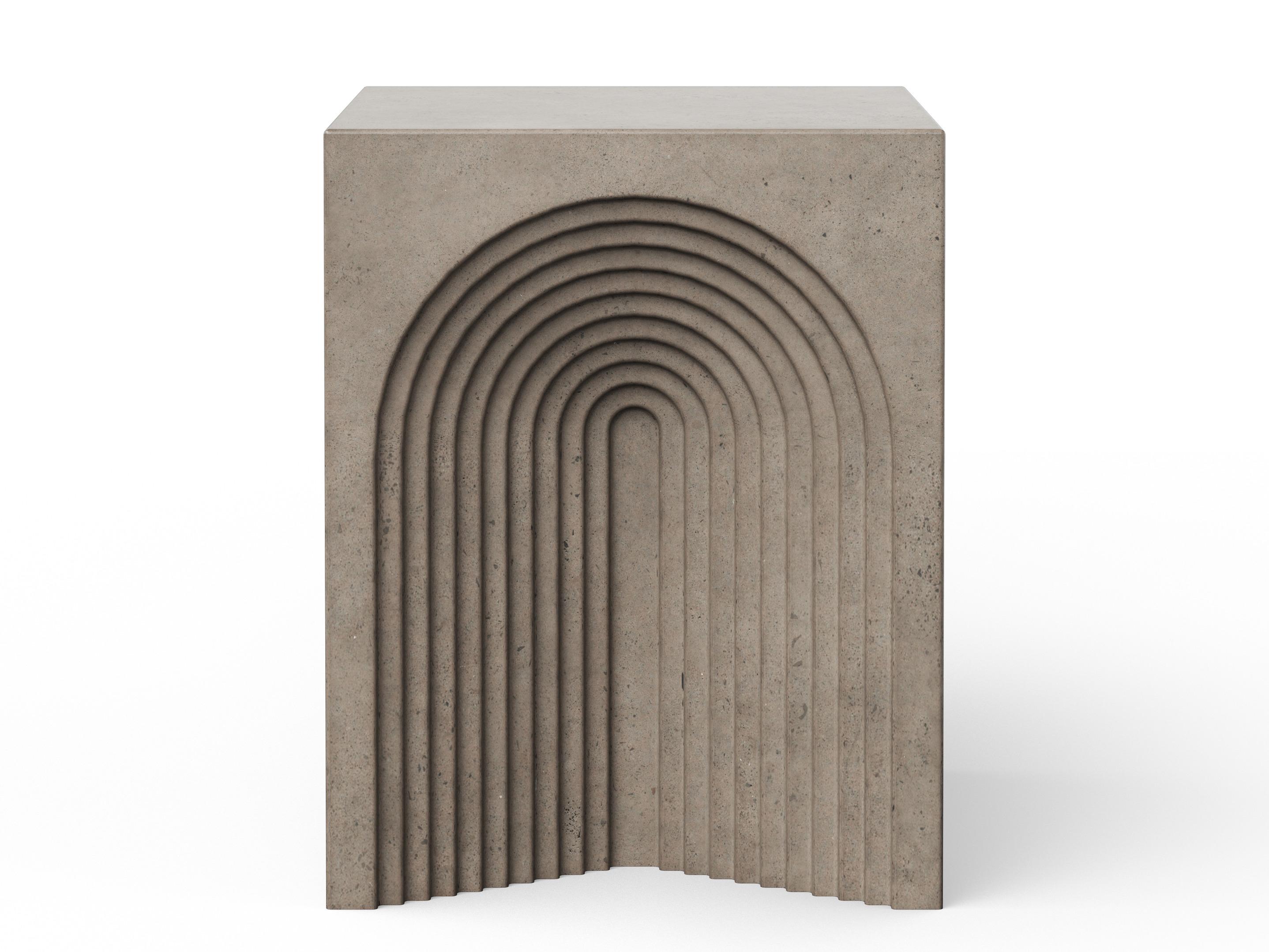 Urbia Outdoor Mixx Dark Grey Concrete Bar Stool