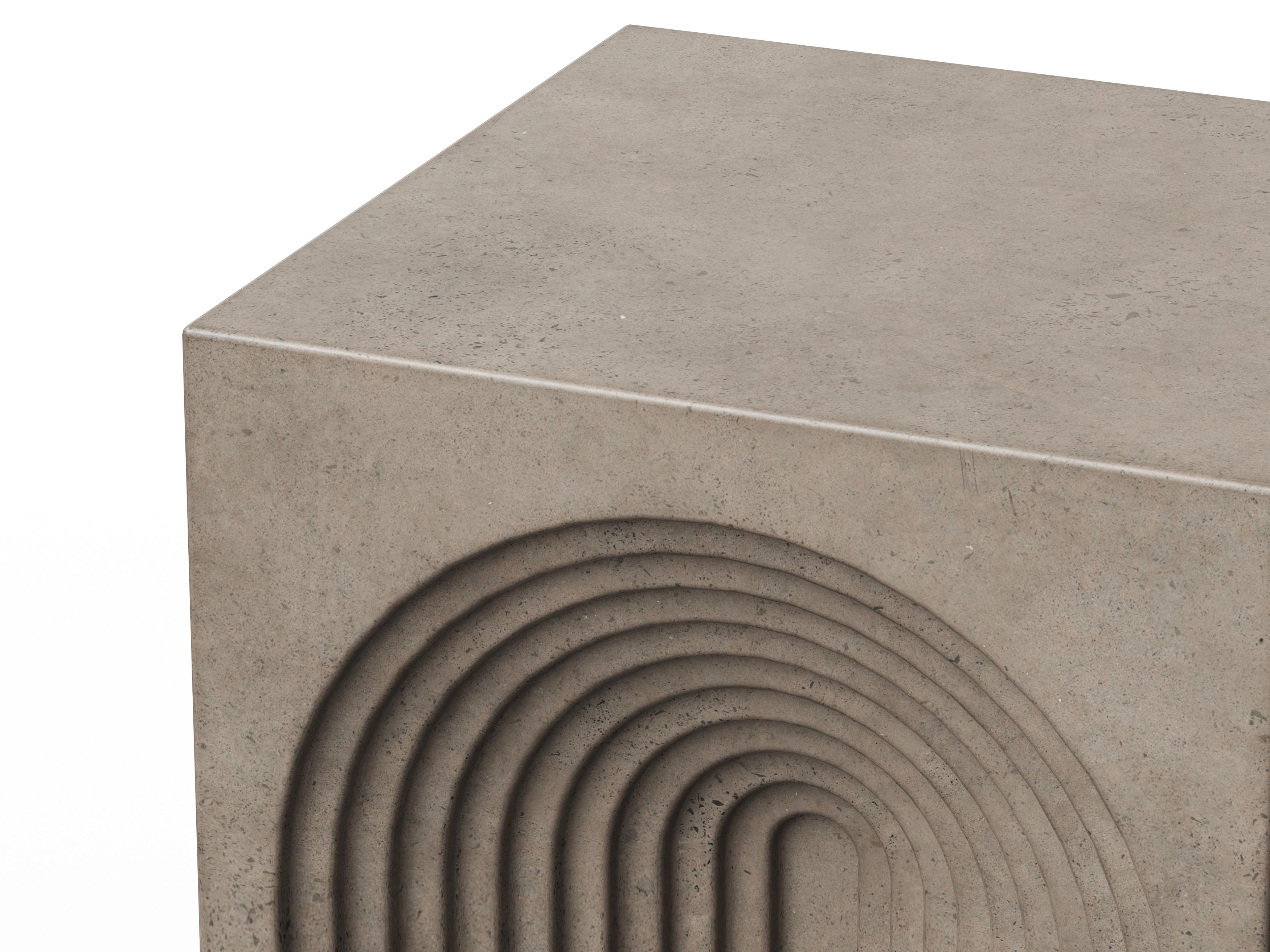 Urbia Outdoor Mixx Dark Grey Concrete Bar Stool