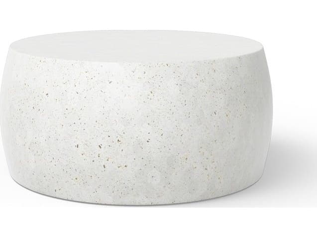 Urbia Outdoor Mixx Ivory Terrazzo Concrete Oval Coffee Table