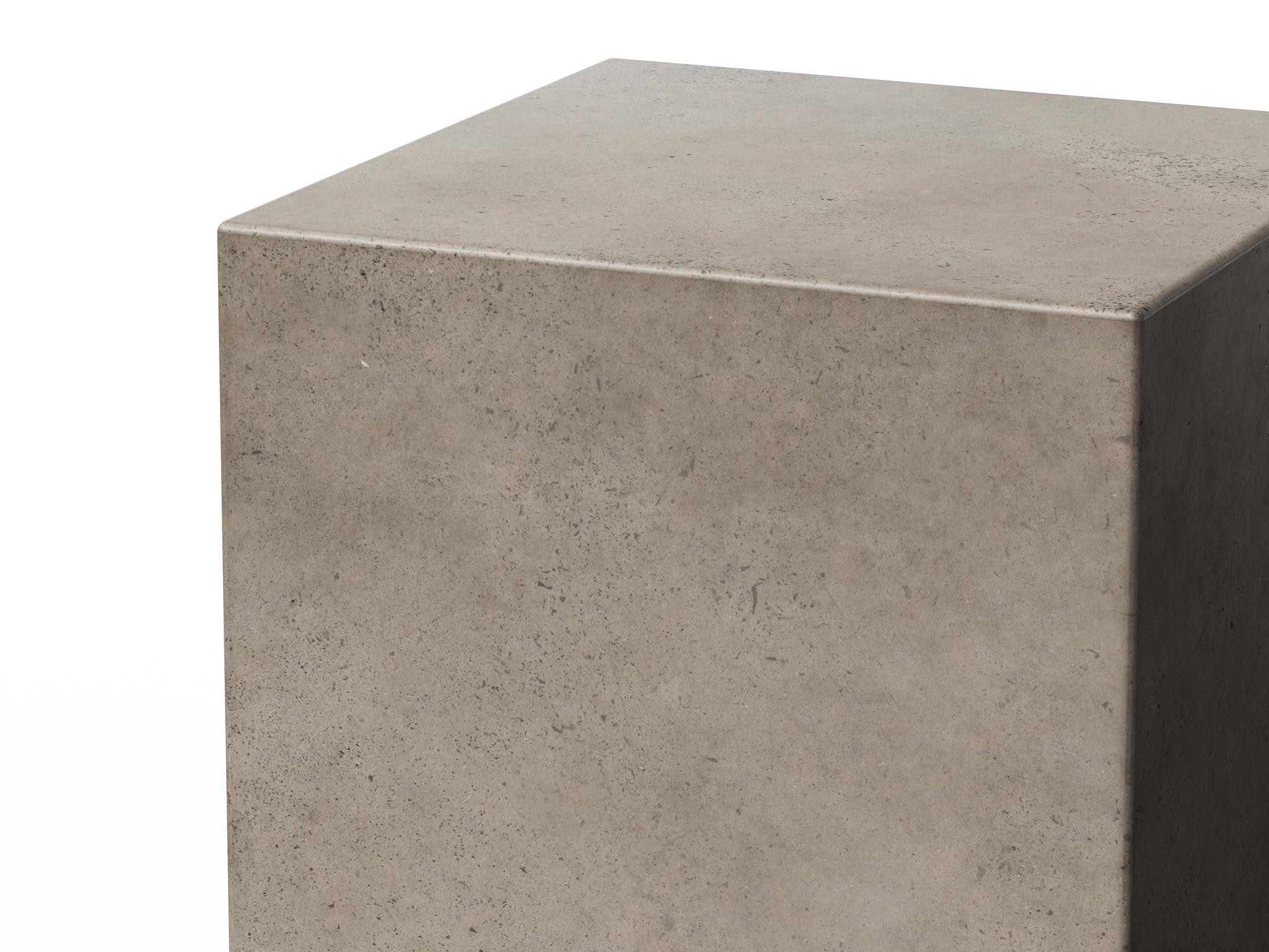 Urbia Outdoor Mixx Dark Grey Natural Teak Concrete Bar Stool